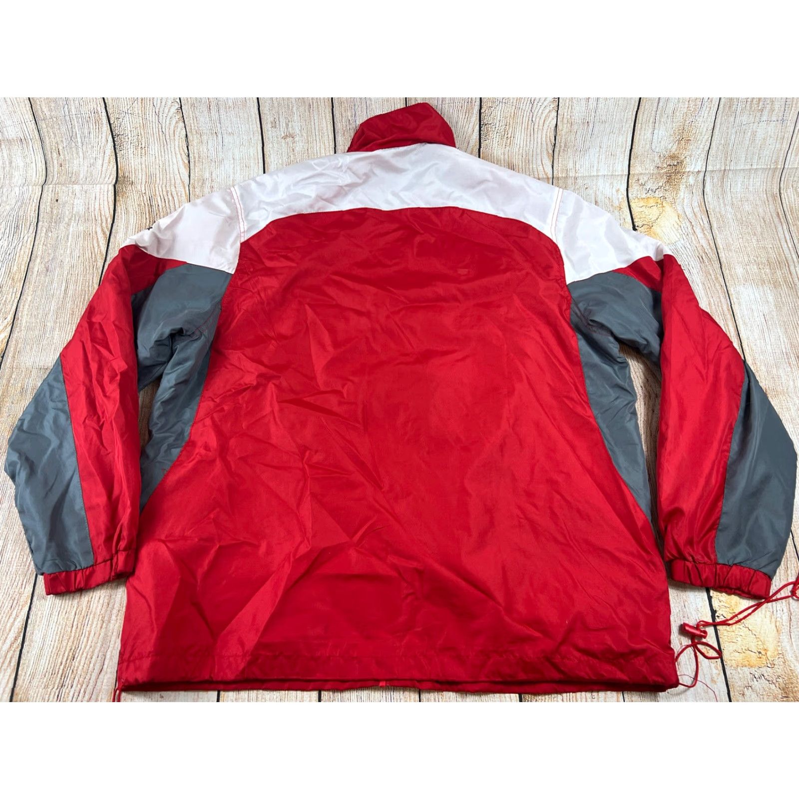 Reebok VINTAGE Reebok Windbreaker Jacket White XL Men Jacket Windbreaker, Red White Size XL Size US XL / EU 56 / 4 - 2 Thumbnail