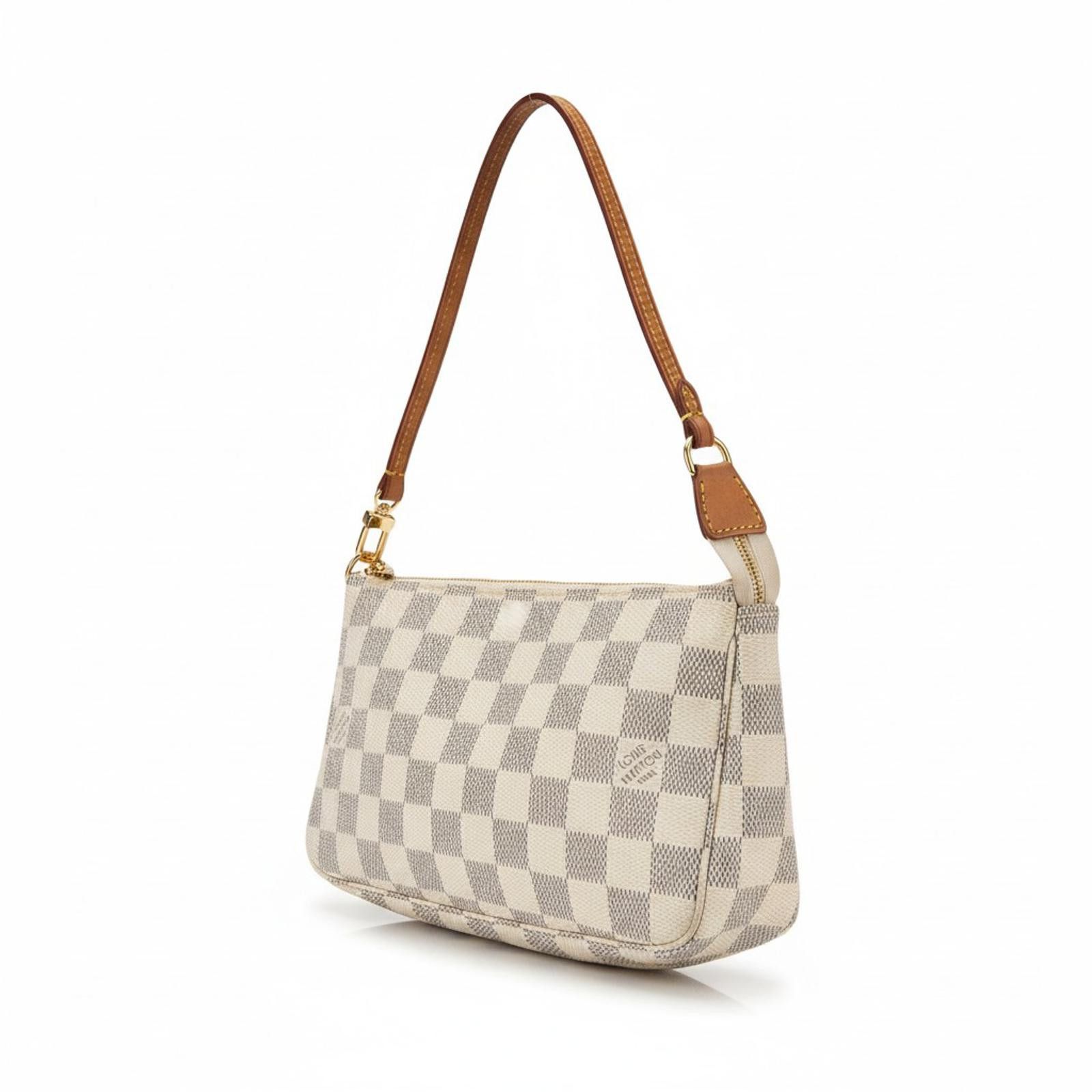 Louis Vuitton Louis Vuitton - Damier Azur Canvas Shoulder Bag Size ONE SIZE - 1 Thumbnail