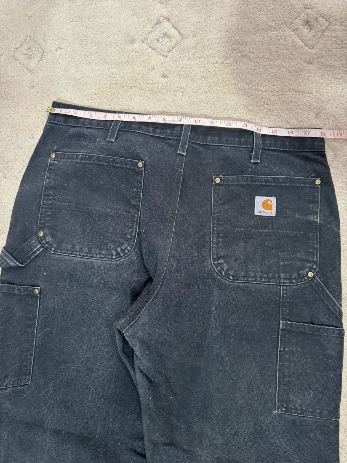 Carhartt Vintage Carhartt B01 BLK double knee workwear denim Size US 36 / EU 52 - 10 Thumbnail