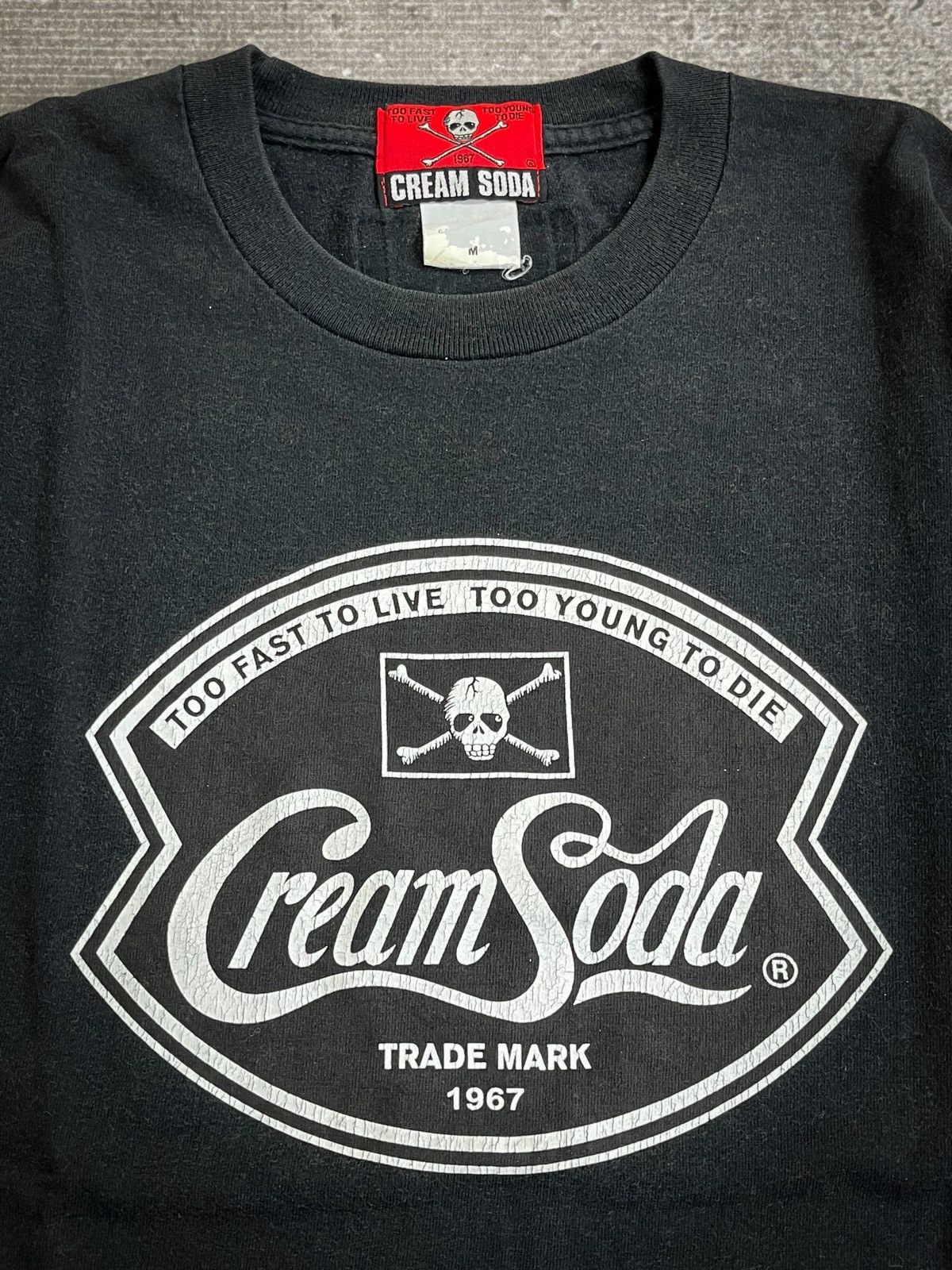 If Six Was Nine Cream Soda “Too Fast To Live Too Young To Die” T-shirt Size US M / EU 48-50 / 2 - 3 Thumbnail
