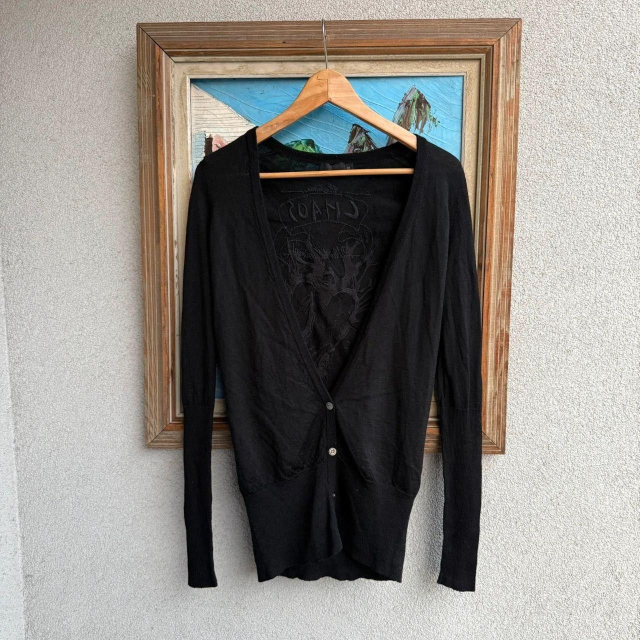 Allsaints All Saints Wool Cardigan Jumper Black Size US S / EU 44-46 / 1 - 1 Thumbnail