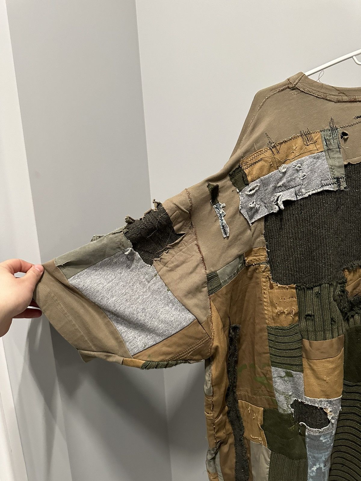 Japanese Brand Avant Garde Patchwork Distressed Shirt Military Oversize DC Size US L / EU 52-54 / 3 - 12 Thumbnail
