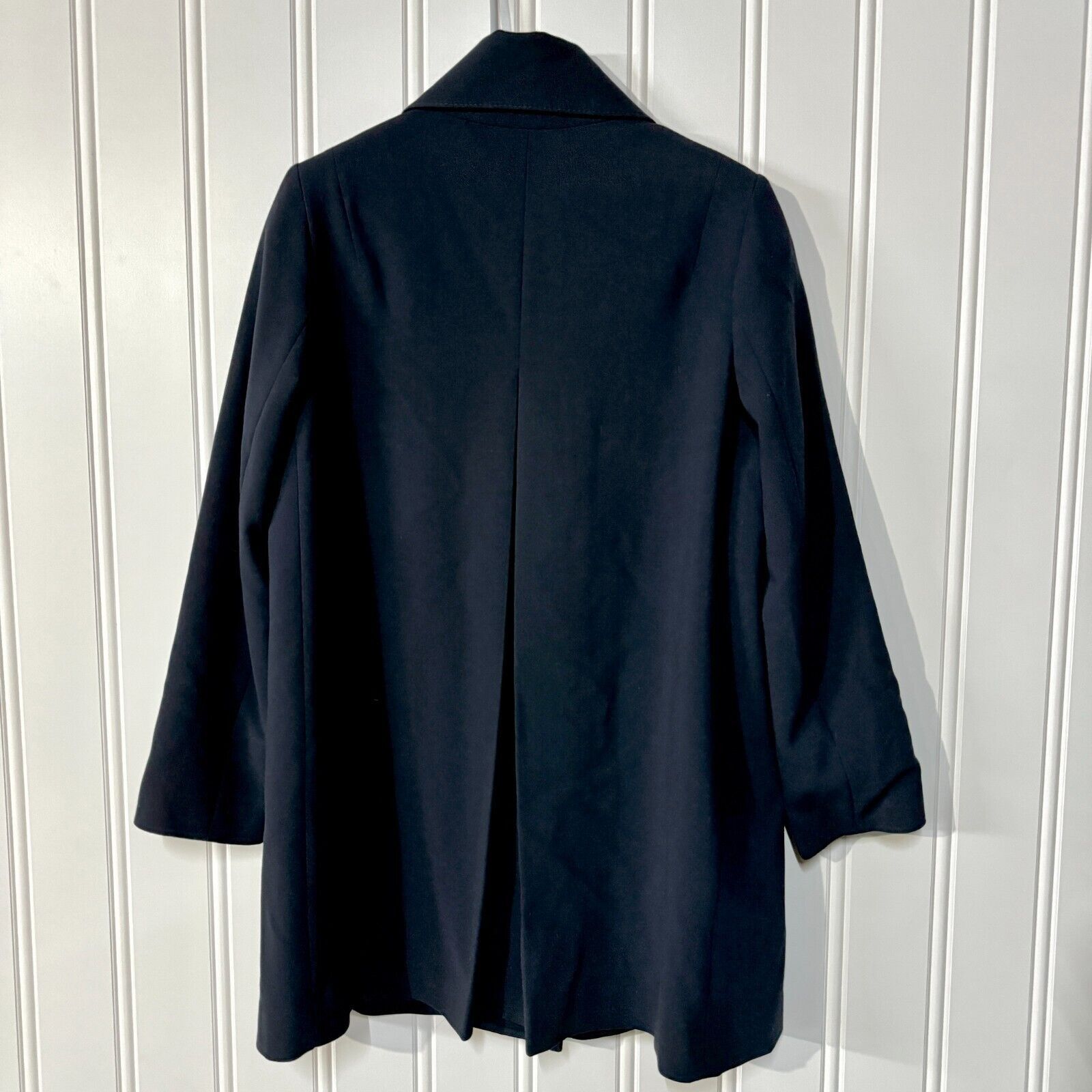 Elie Tahari Tahari Jacket Button Down Navy Blue Pleated Collared Size M Size M / US 6-8 / IT 42-44 - 9 Thumbnail