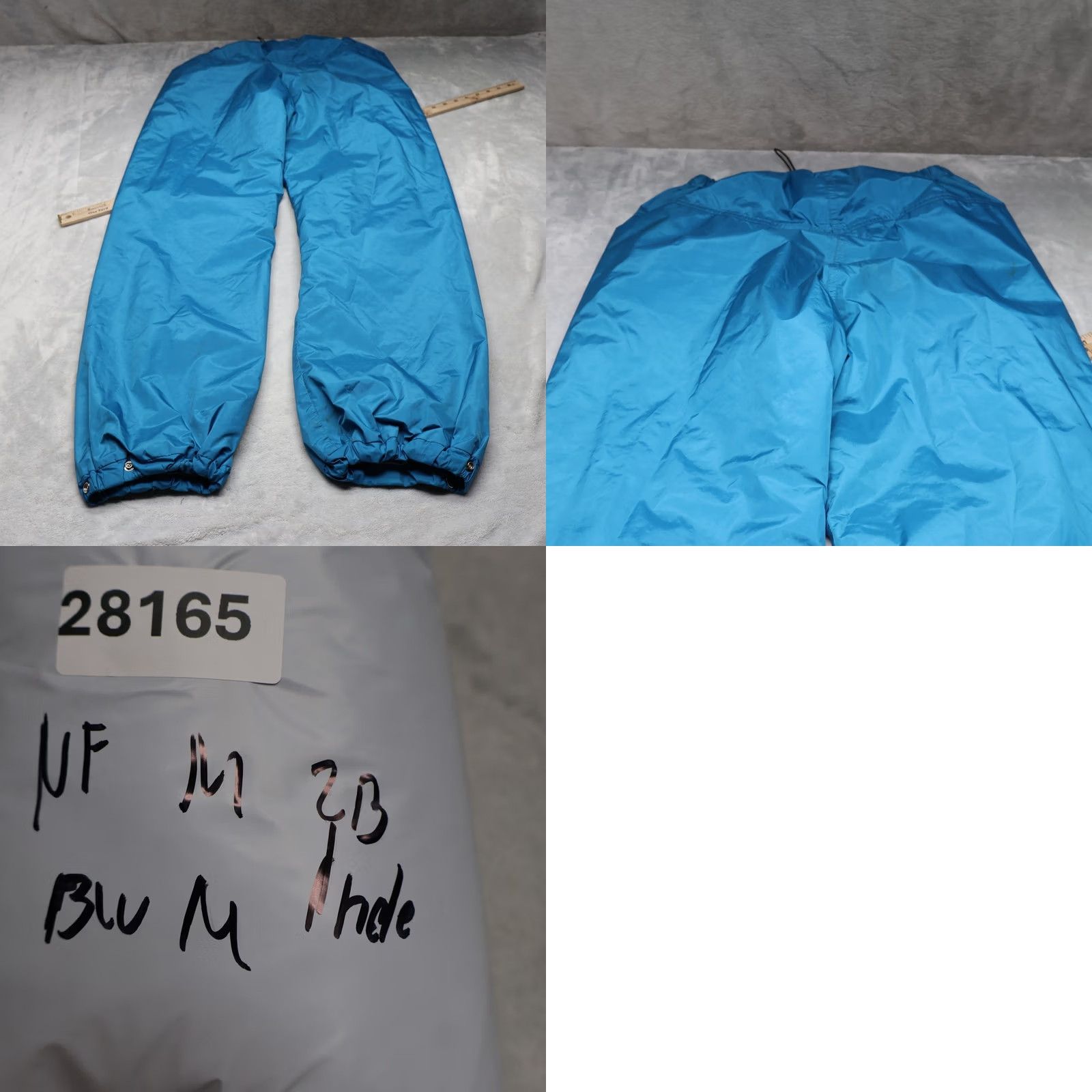 The North Face VINTAGE North Face Lightweight Waterproof Gore Tex Snow Pants Blue 28x32 Medium Men Size US 31 - 9 Thumbnail
