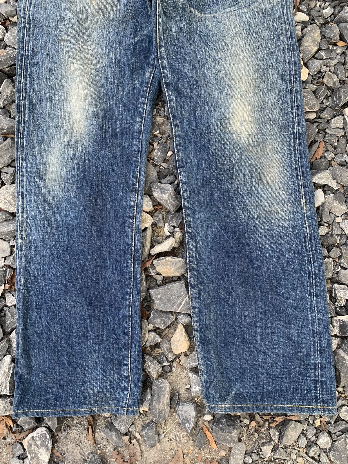 Kapital VINTAGE BURGUS PLUS SELVEDGE JAPANESE FADED DISTRESSED DENIM Size US 32 / EU 48 - 8 Thumbnail