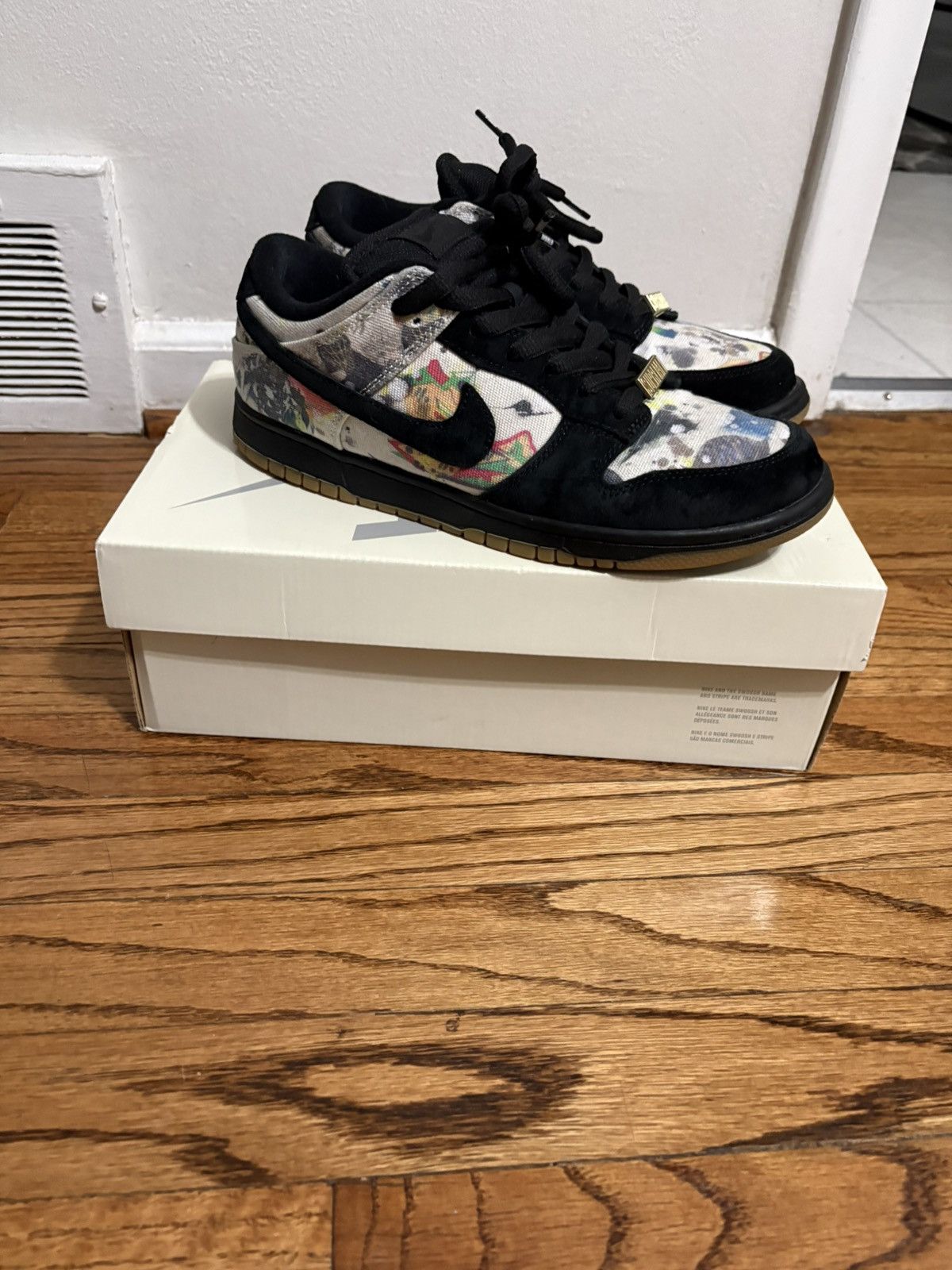 Nike SB Dunk Low Supreme Rammellzee Size 8.5