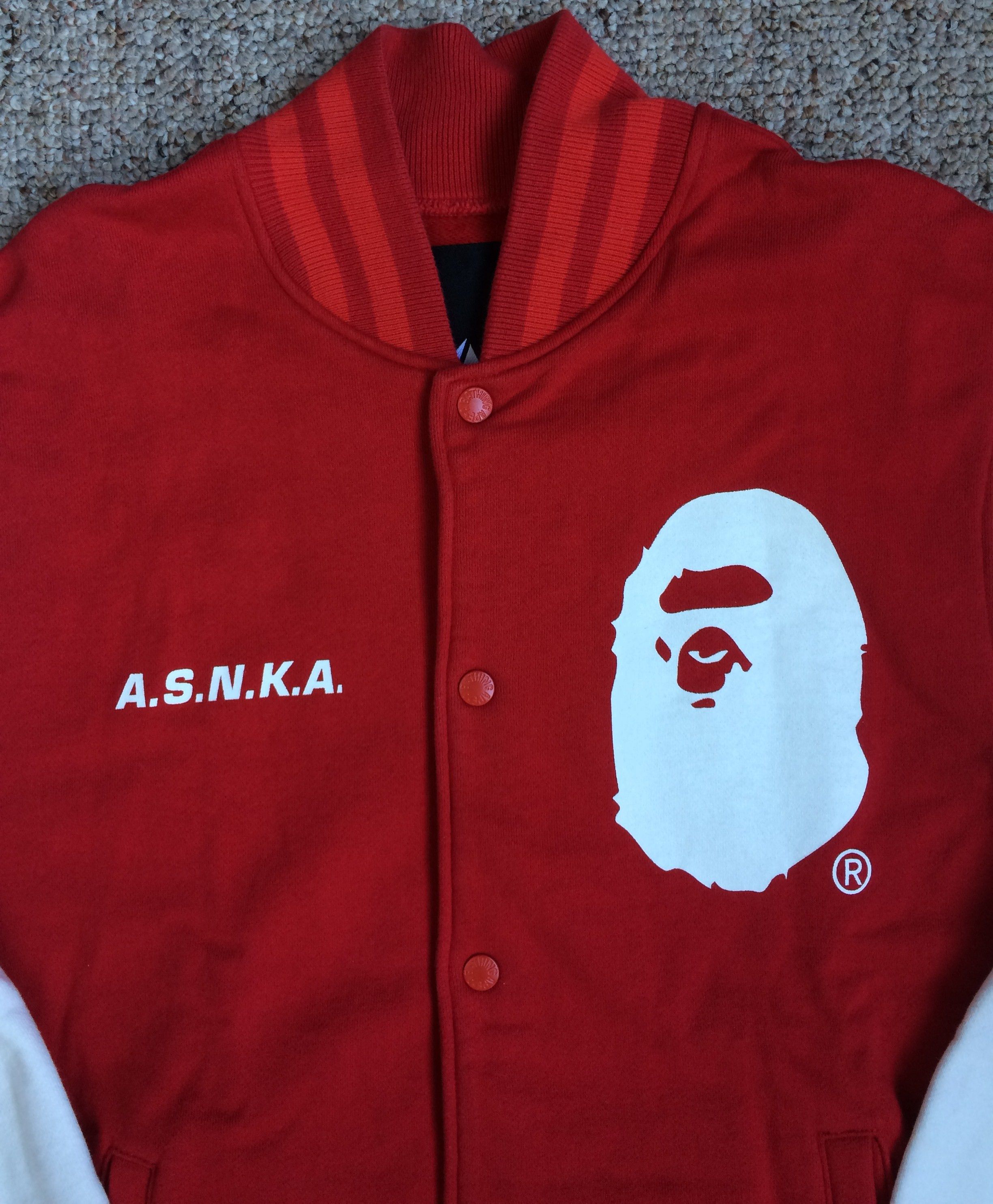 Bape OG Bape ASNKA Varsity Jacket Size US M / EU 48-50 / 2 - 2 Thumbnail