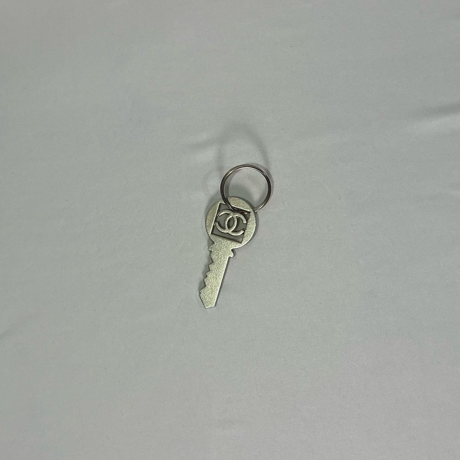 Chanel Rare Authentic Chanel Key Silver Keychain with Box Size ONE SIZE - 4 Thumbnail