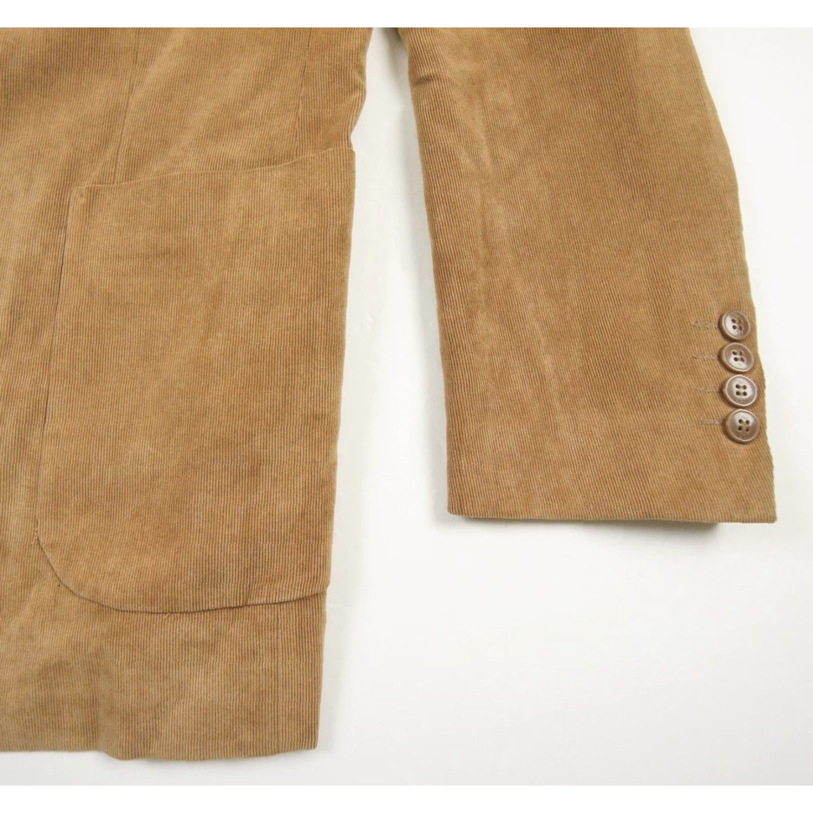 Dolce & Gabbana VINTAGE Dolce & Gabbana Blazer Men 52 Brown Wool Micro Corduroy Mid-Length Preppy Size 52R - 5 Thumbnail
