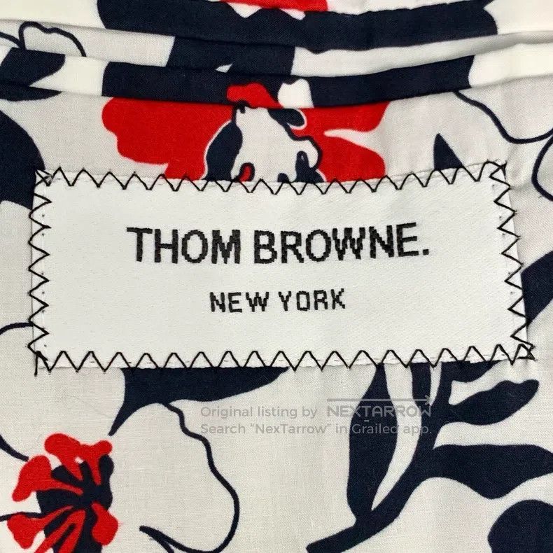 Thom Browne Thom Browne size 0 Knitted, pieced lapel blue cotton jacket Size 40L - 5 Thumbnail