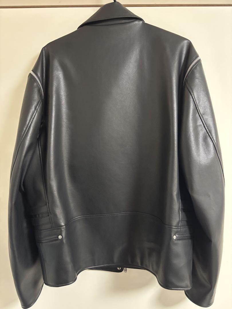 Undercover GU Faux Leather Biker Jacket Size US XL / EU 56 / 4 - 2 Thumbnail