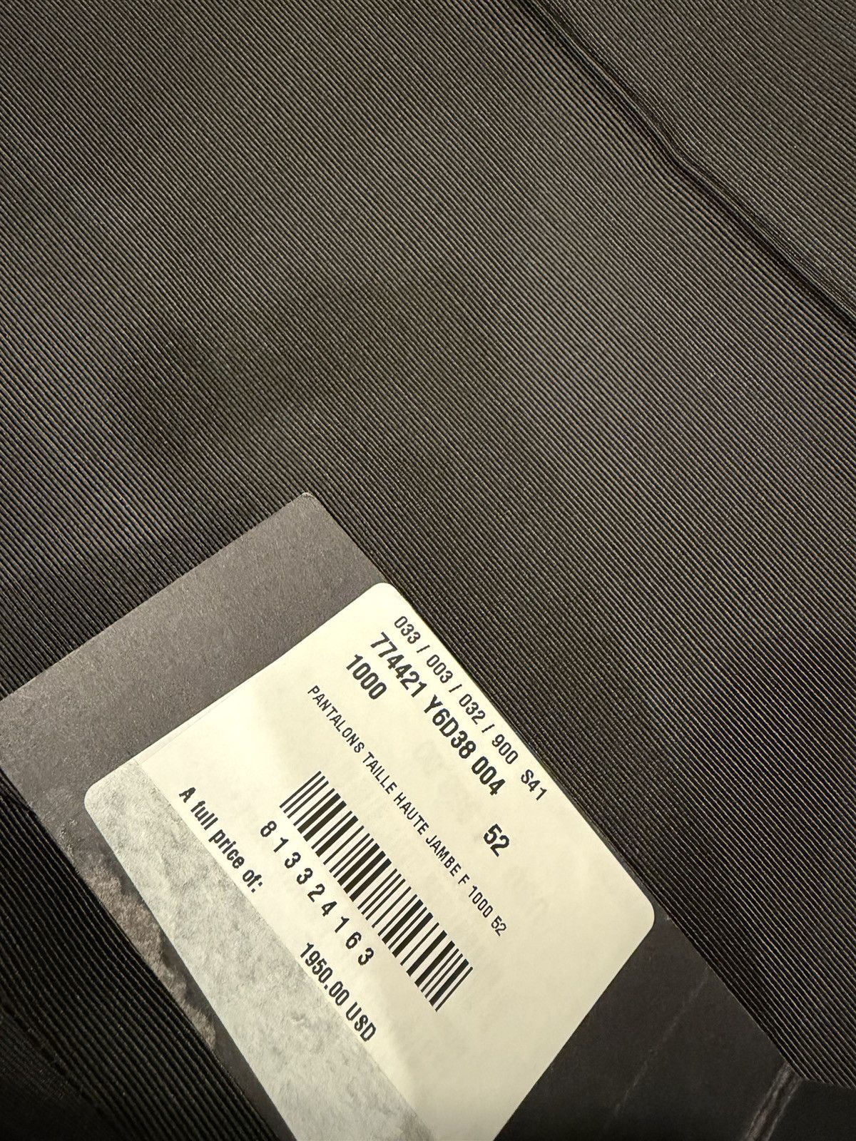 Saint Laurent Paris Saint laurent mens 2023 textured dress pants. 52/36. $1950 Size US 36 / EU 52 - 3 Thumbnail