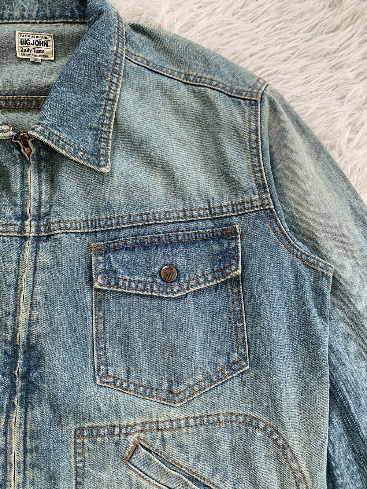 Big John Vtg Big John Denim Zipper Jacket Size US L / EU 52-54 / 3 - 5 Thumbnail