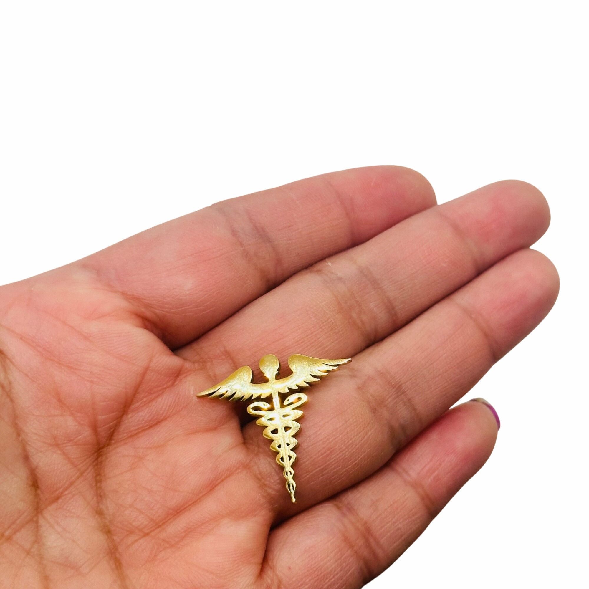 Other ❤️Pin Caduceus Medical Doctor Symbol Medicine Medical Broch Size ONE SIZE - 2 Thumbnail