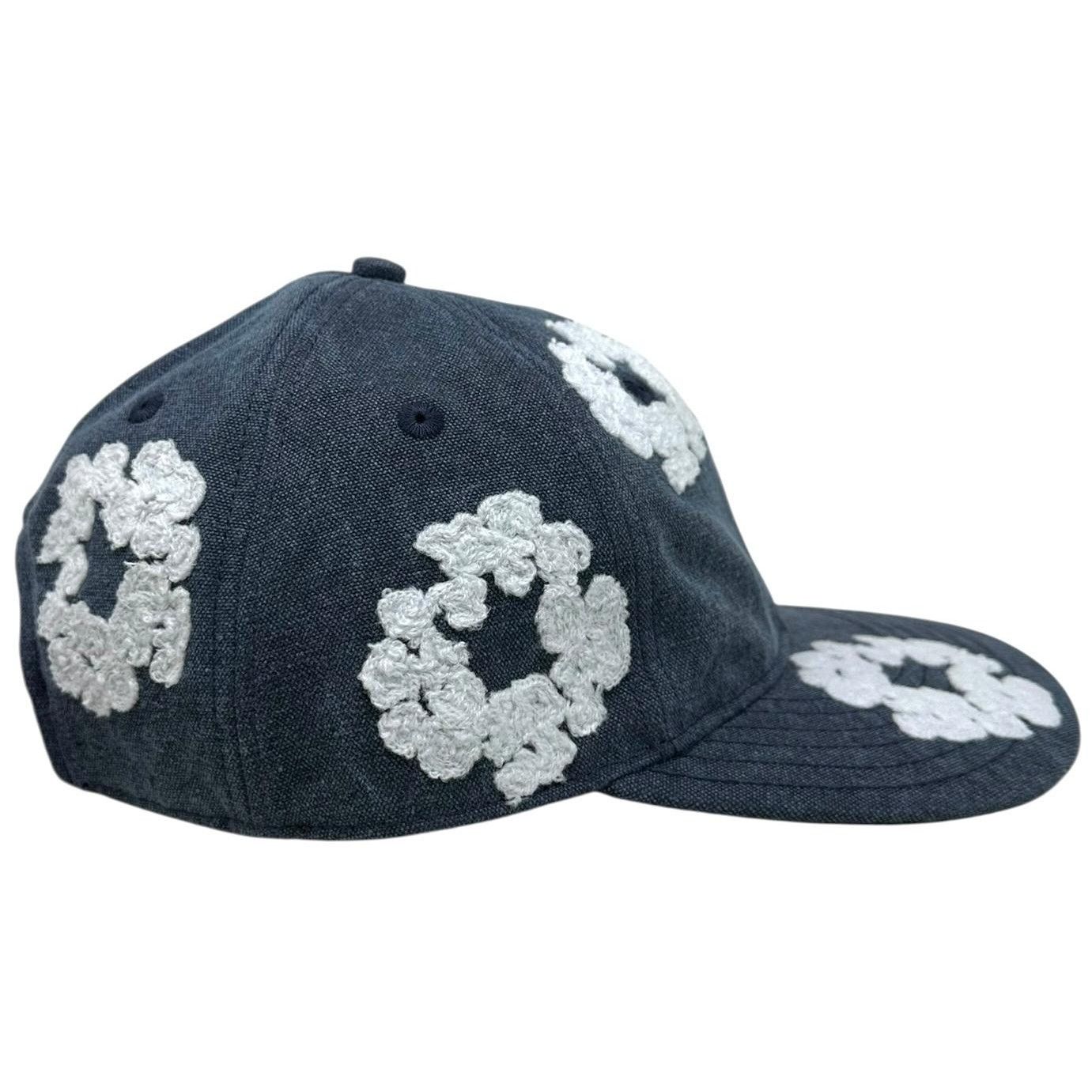 DENIM TEARS Denim Tears Cotton Wreath Dyed Strapback Hat Cap in Navy Size ONE SIZE - 3 Thumbnail
