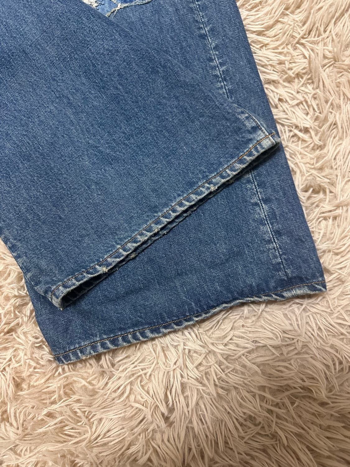 Kapital Kapital 14oz patchwork denim port baggy pants Size US 34 / EU 50 - 4 Thumbnail