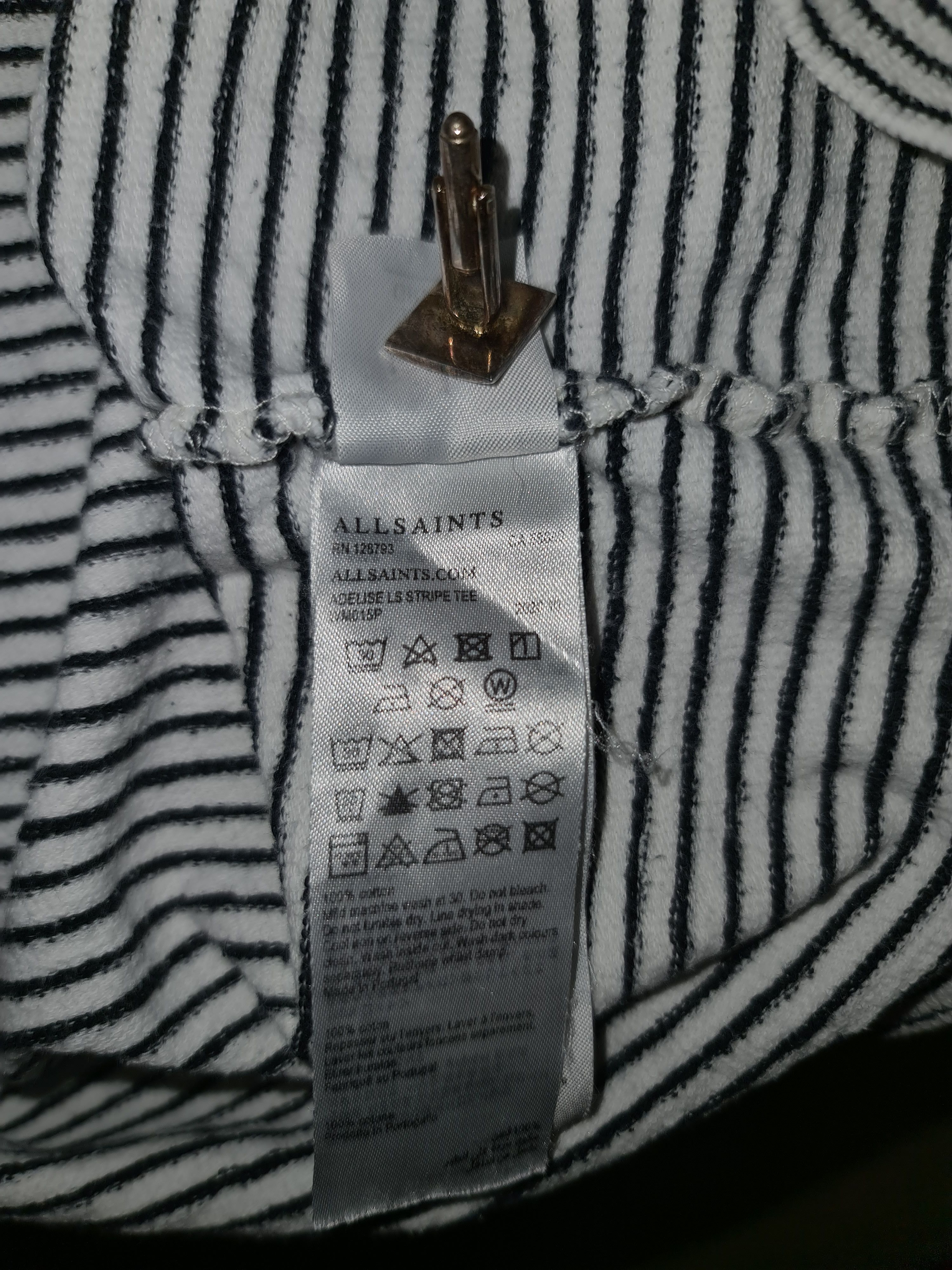 Allsaints AllSaints Adelise ls stripe long sleeve t-shirt tee oversize Size M / US 6-8 / IT 42-44 - 8 Thumbnail