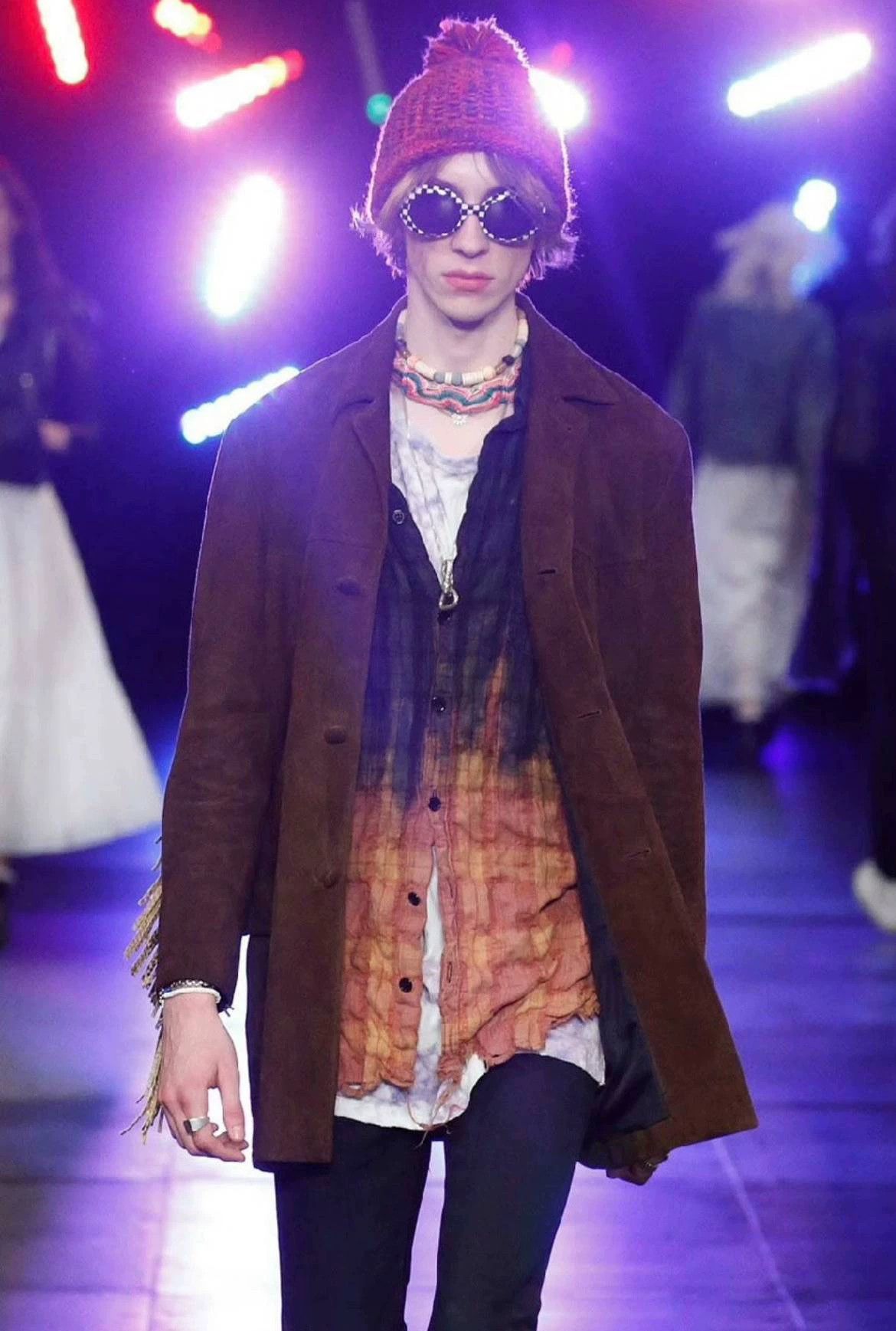 Saint Laurent Paris SLP SS16 Gradient Distressed Check Shirt S Size US S / EU 44-46 / 1 - 6 Thumbnail