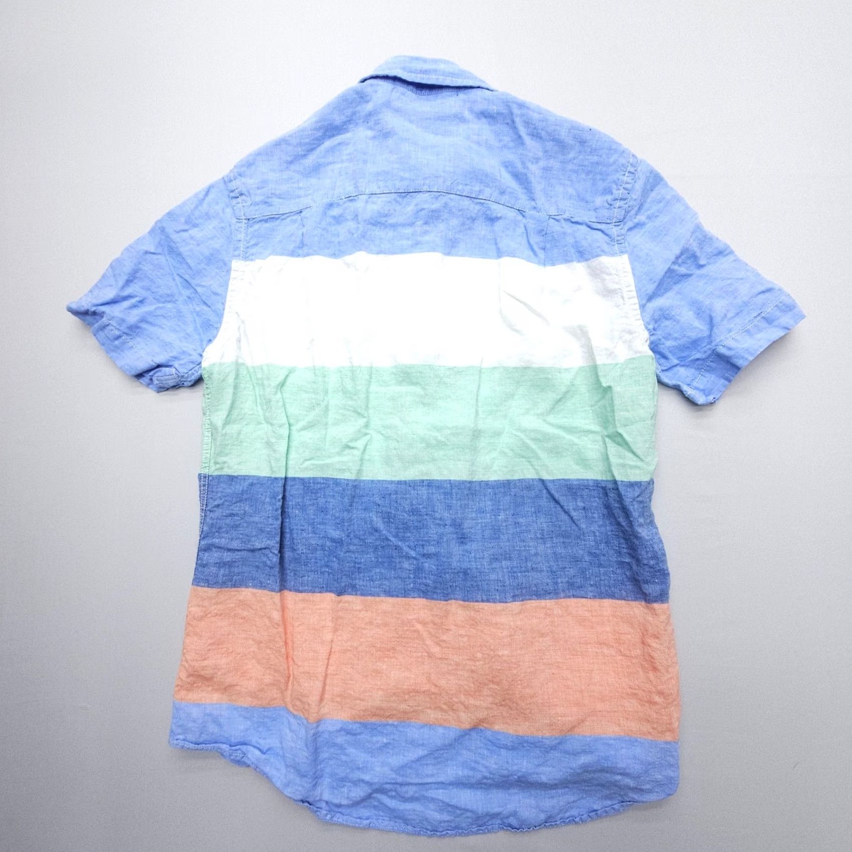 Boden Boden Shirt Mens L Striped Linen Button-Up (F it s Small) Casual Preppy Coastal Outdoor 100% Linen Long Sleeve Multicolor Button-Up Mens Size US L / EU 52-54 / 3 - 2 Thumbnail