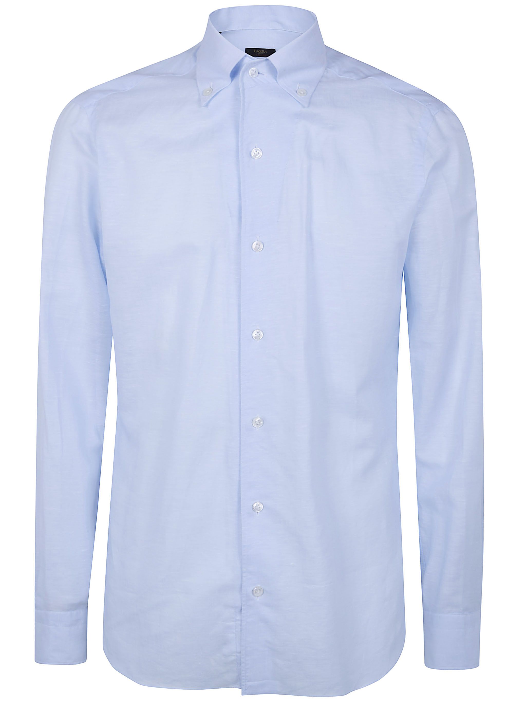 Barba Napoli CLASSIC COTTON & LINEN SHIRT Size US XL / EU 56 / 4 - 1 Thumbnail
