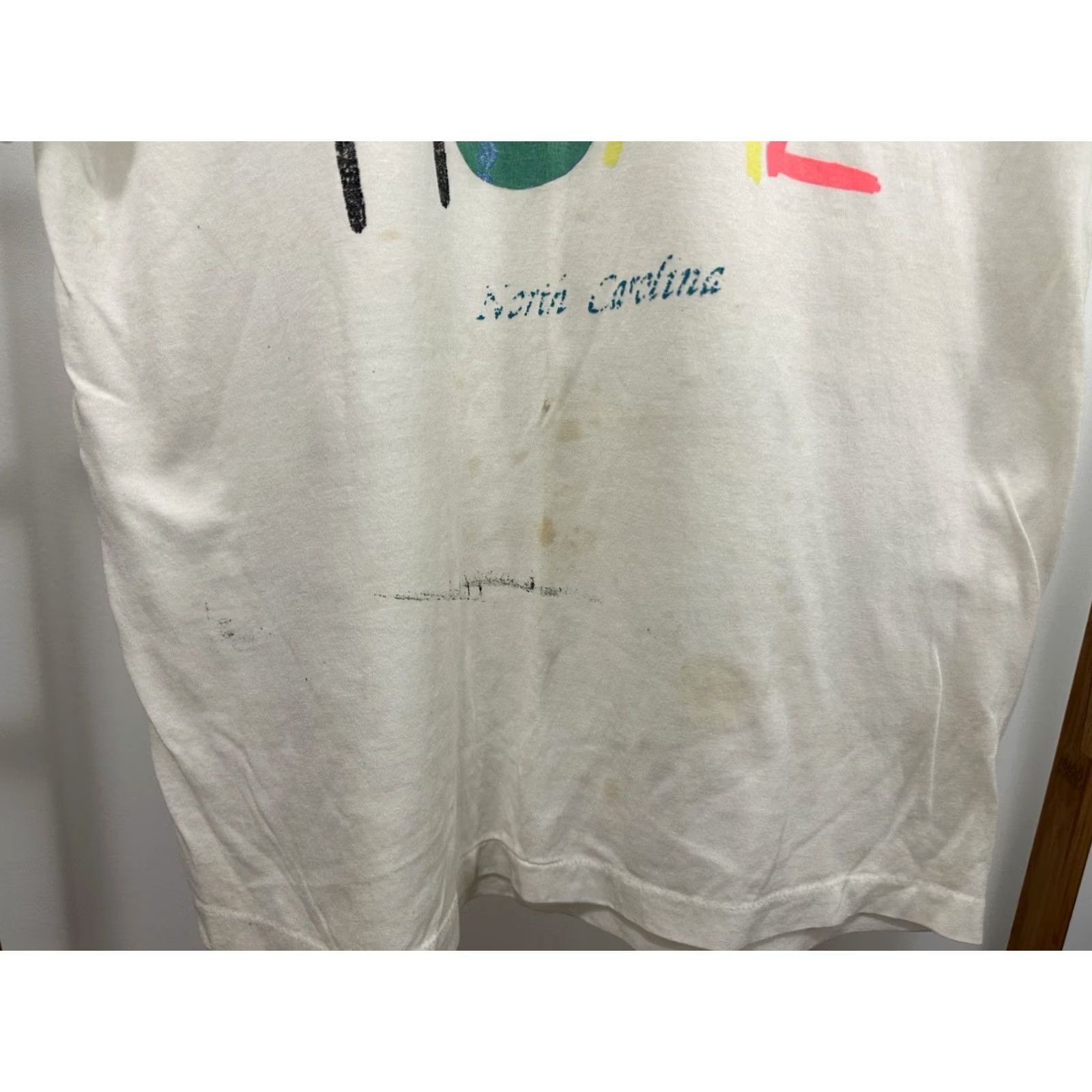 TEE JAYS VTG There’s No Place Like Home Paper Thin Burnout Worn T-Shirt Size M Shirt Mens White Burnout North Carolina 90s Size US M / EU 48-50 / 2 - 7 Thumbnail