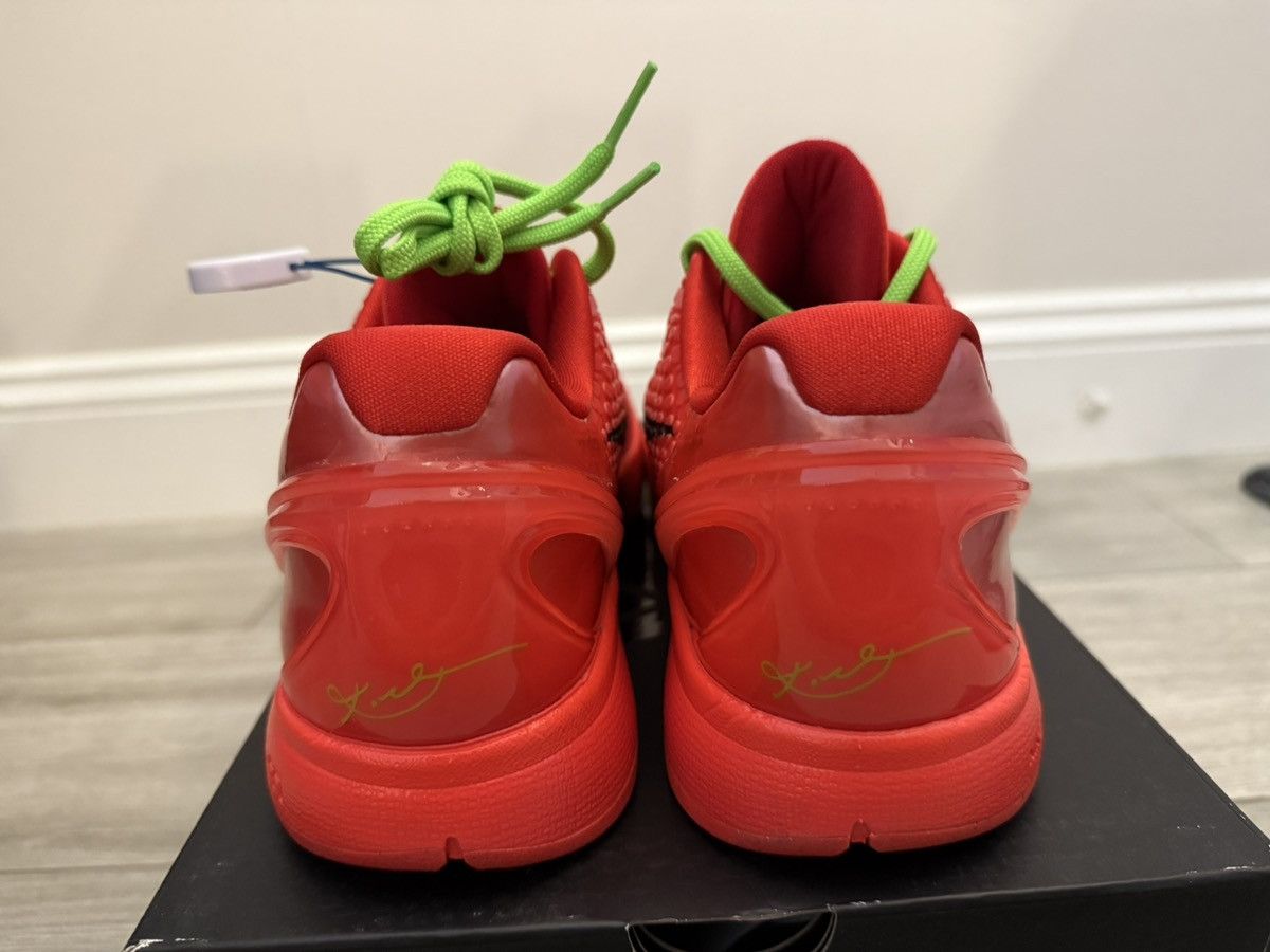 Nike Nike Zoom Kobe 6 Protro Reverse Grinch Crimson Black Sz 11 Size US 11 / EU 44 - 7 Thumbnail