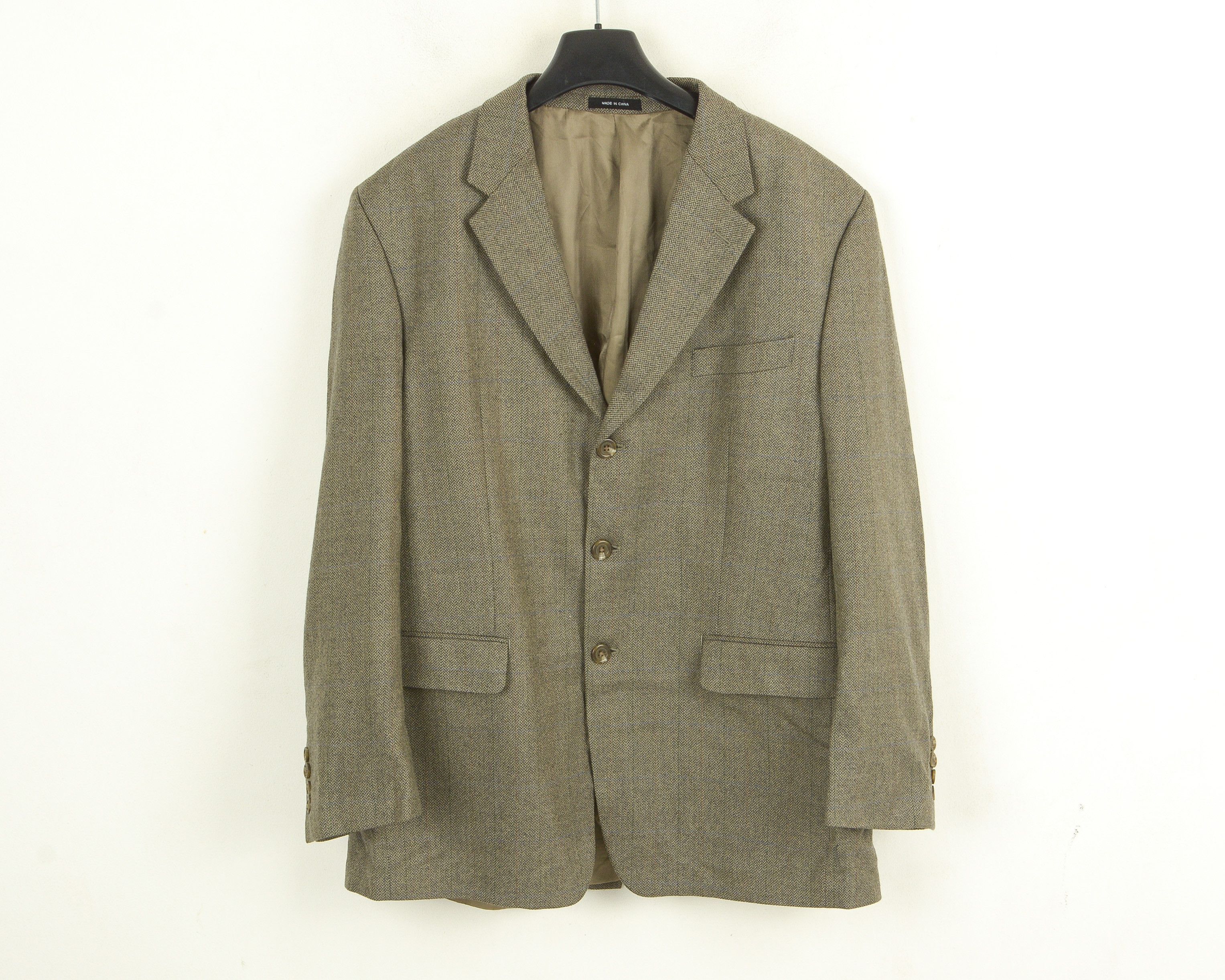RRL Ralph Lauren Blazer Herringbone Jacket US 44 Check Lambswool Suit Coat XL Size 44R - 2 Thumbnail