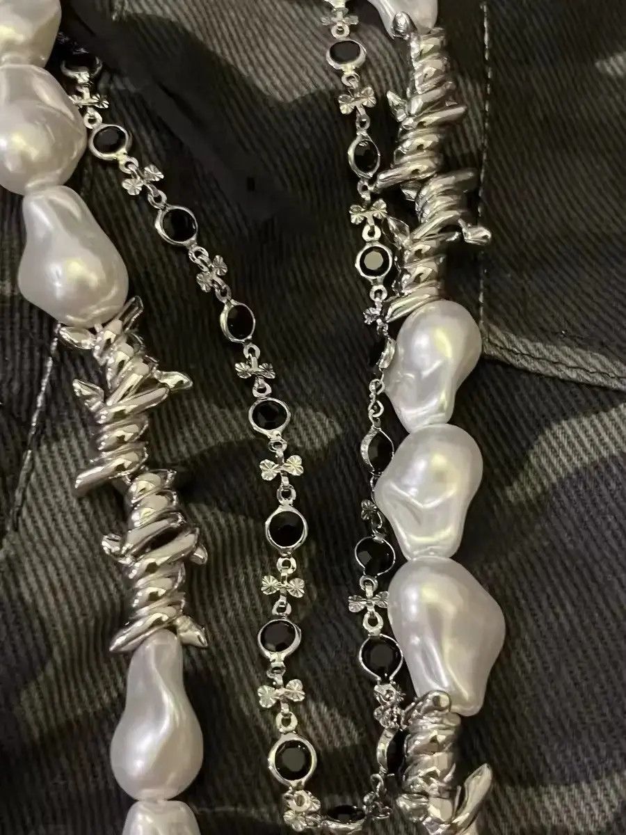 Jewelry Pearl Waist Chain Cowboy Tassel Waist Pant Chain Size ONE SIZE - 3 Thumbnail