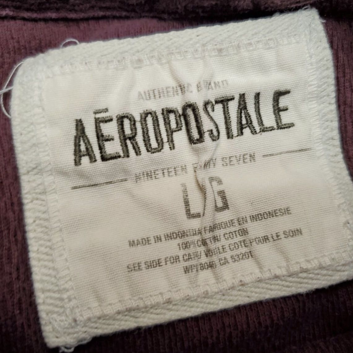 Aeropostale VINTAGE Aeropostale Shirt Womens L Red Thermal Pullover Spellout Y2K 90s Retro Mens Womens Boys Girls Size L / US 10 / IT 46 - 5 Thumbnail