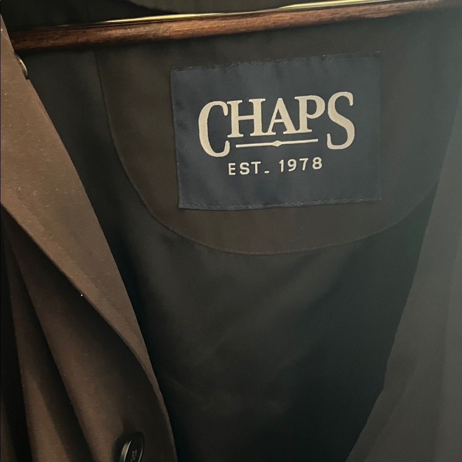 Chaps Chaps Men's Trench Coat Black 50R Weatherproof remove lining Size US XXL / EU 58 / 5 - 6 Thumbnail