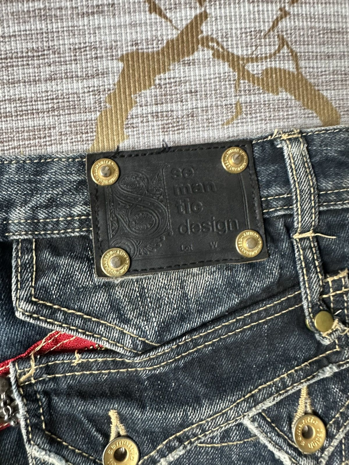 semanticdesign FLARE Semantic Design Claw Marks Design Denim Size US 34 / EU 50 - 20 Thumbnail