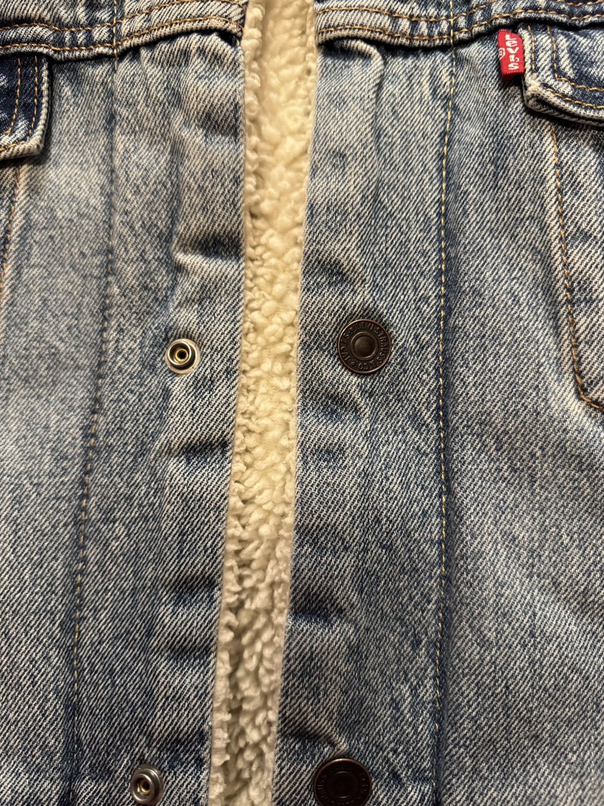 Levi's × Levi's Vintage Clothing × Vintage Levis sherpa lined denim jacket Size US XL / EU 56 / 4 - 5 Thumbnail