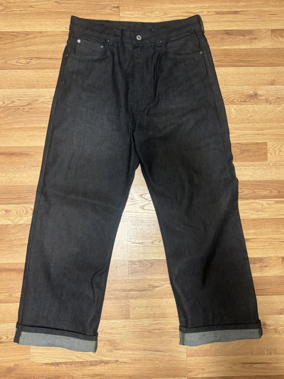 Zara Raw denim wide fit Size US 34 / EU 50 - 1 Thumbnail