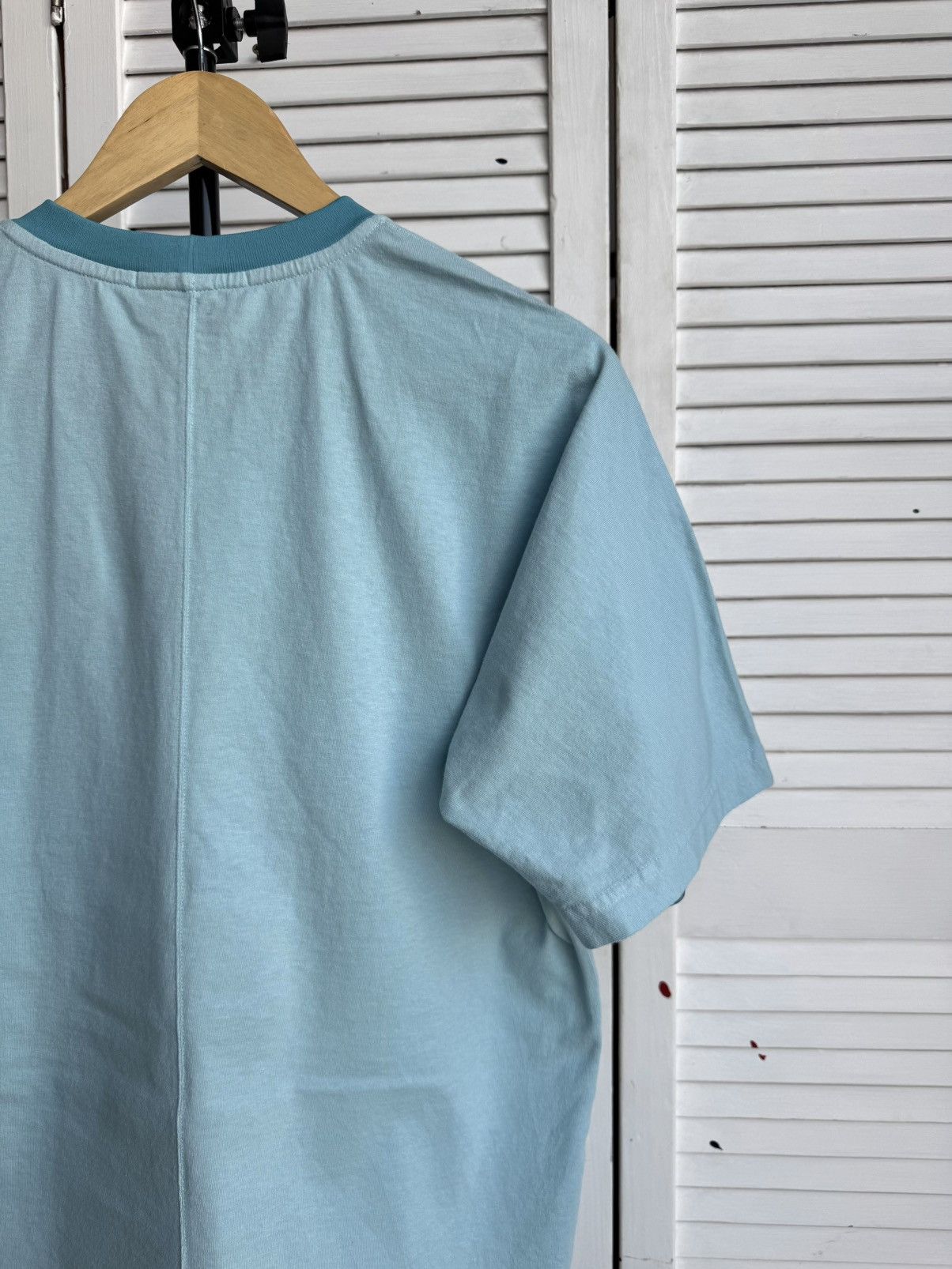 Stone Island Stone Island Nylon Metal Compass Big Logo Aqua Tee Shirt Size US S / EU 44-46 / 1 - 14 Thumbnail