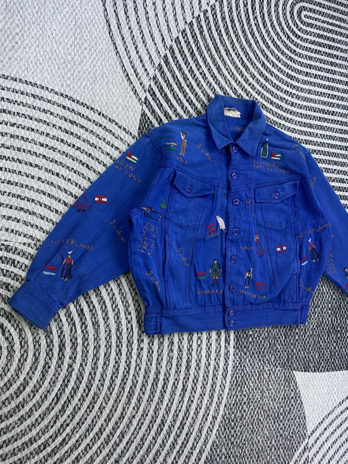 Japanese Brand Vintage Indio Rare Country Name Printed Button Up Jacket Size US M / EU 48-50 / 2 - 3 Thumbnail