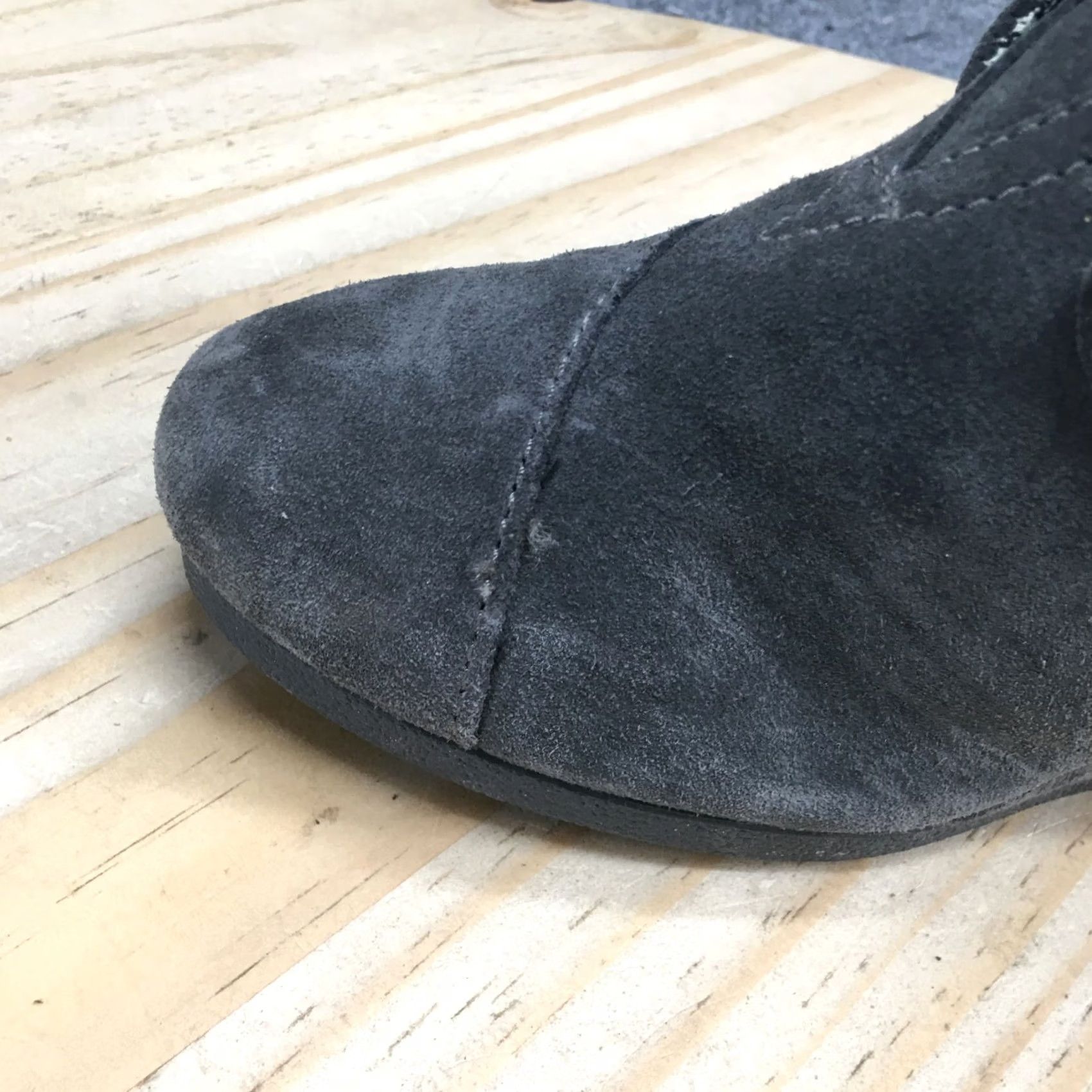 Toms TOMS Boots Womens 8 Desert Gray Lace Up Casual Comfort Round Toe Wedge Heels - Desert Boots, Women, 8, Gray, TOMS Size US 8 / IT 38 - 3 Thumbnail