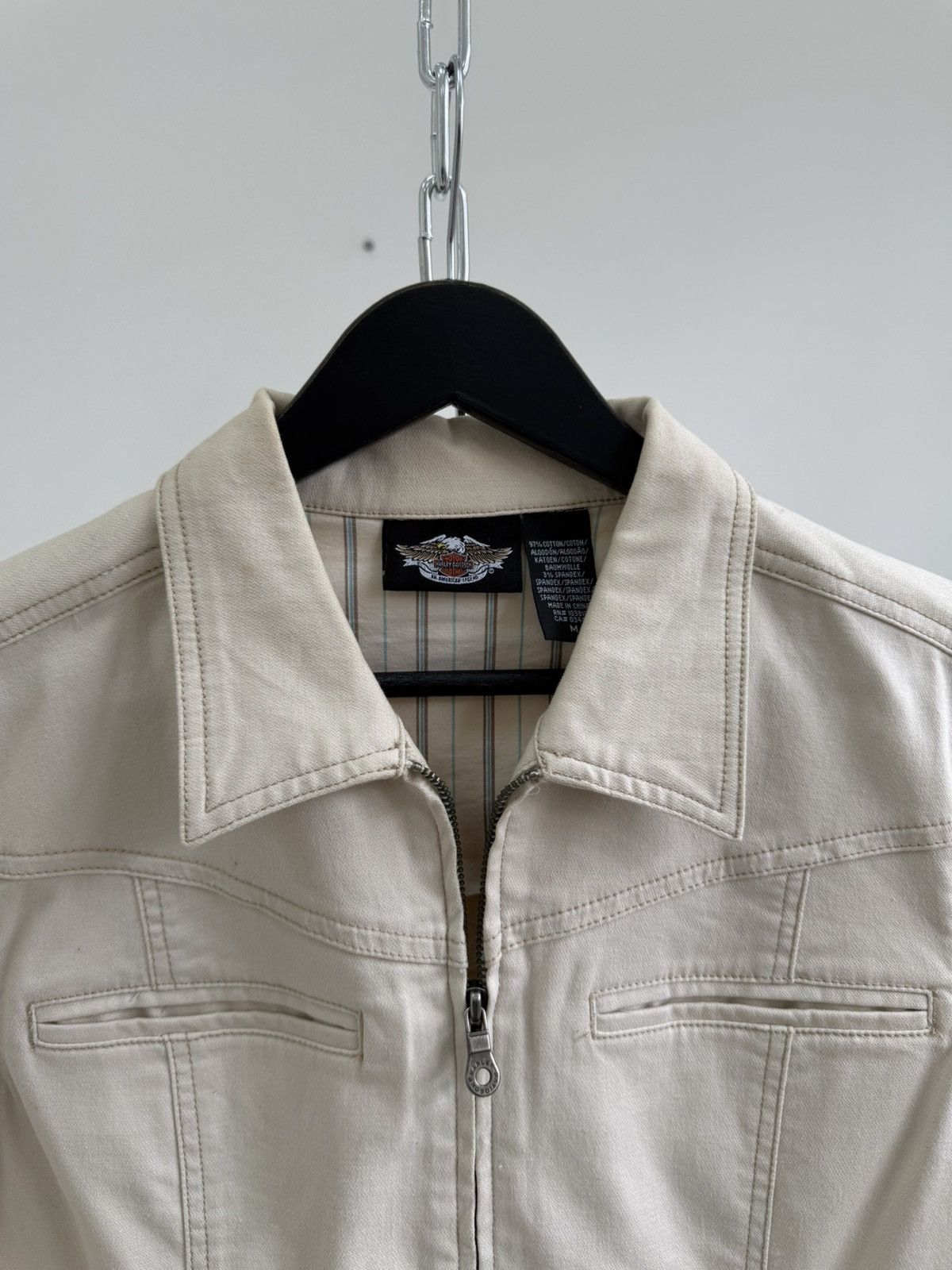 Harley Davidson 00s Harley-Davidson Moto Racing Biker Y2K Malboro Type Jacke Size US M / EU 48-50 / 2 - 6 Thumbnail