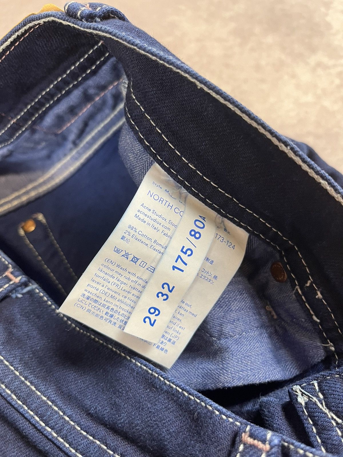 Acne Studios Acne Studios Navy and White Jeans Women’s 29x32 Size Size 29" - 5 Thumbnail