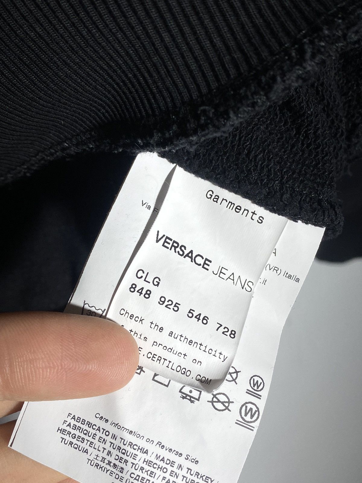 Versace Versace Jeans Couture black men’s sweatshirt Size US S / EU 44-46 / 1 - 9 Thumbnail