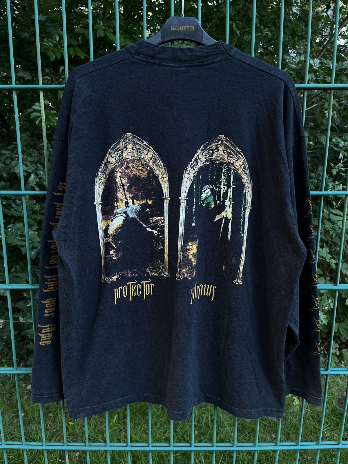 image of Band Tees x Vintage 90's Summoning Black Metal Longsleeve Death Satyricon Morbid, Men's (Size XL)