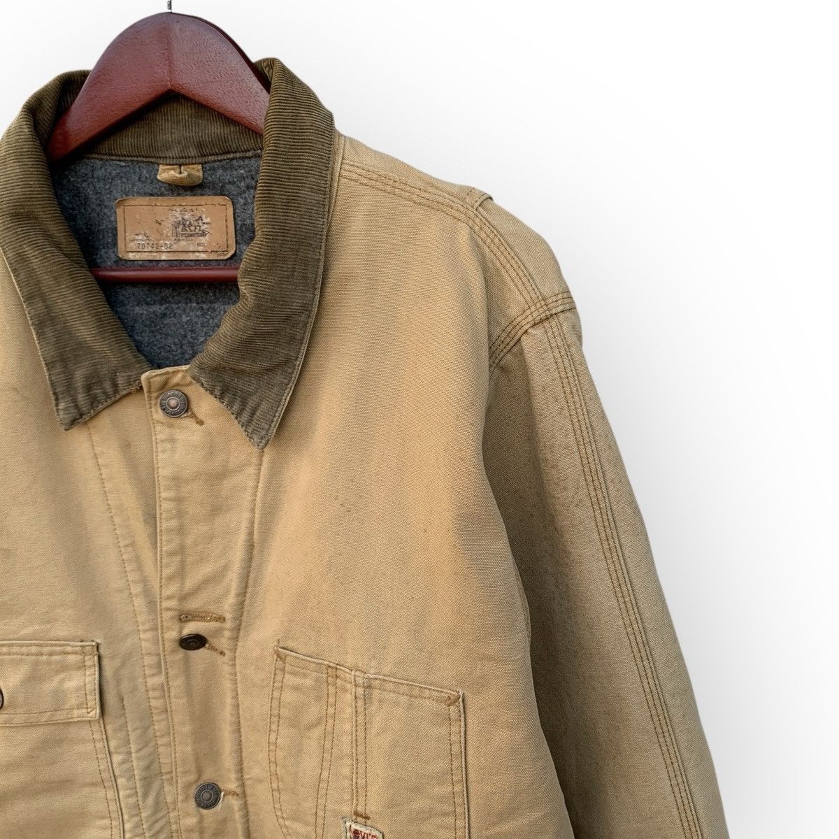 Levi's VINTAGE LEVIS USA 70742-62 DUCK CANVAS CHORE JACKET BLANKET Size US XL / EU 56 / 4 - 10 Thumbnail