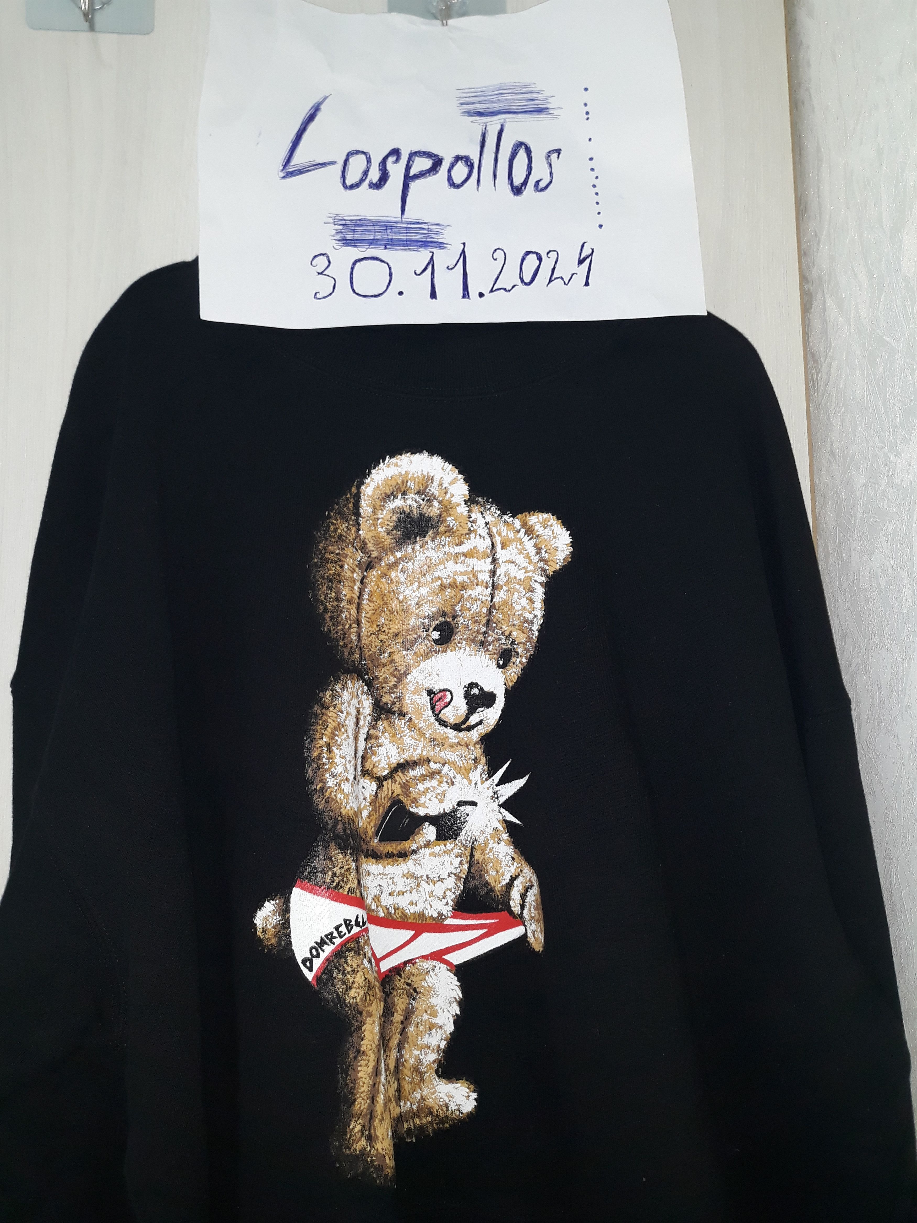 Domrebel Dom Rebel Off White 2024 Hoodie Sweatshirt With Bear Small