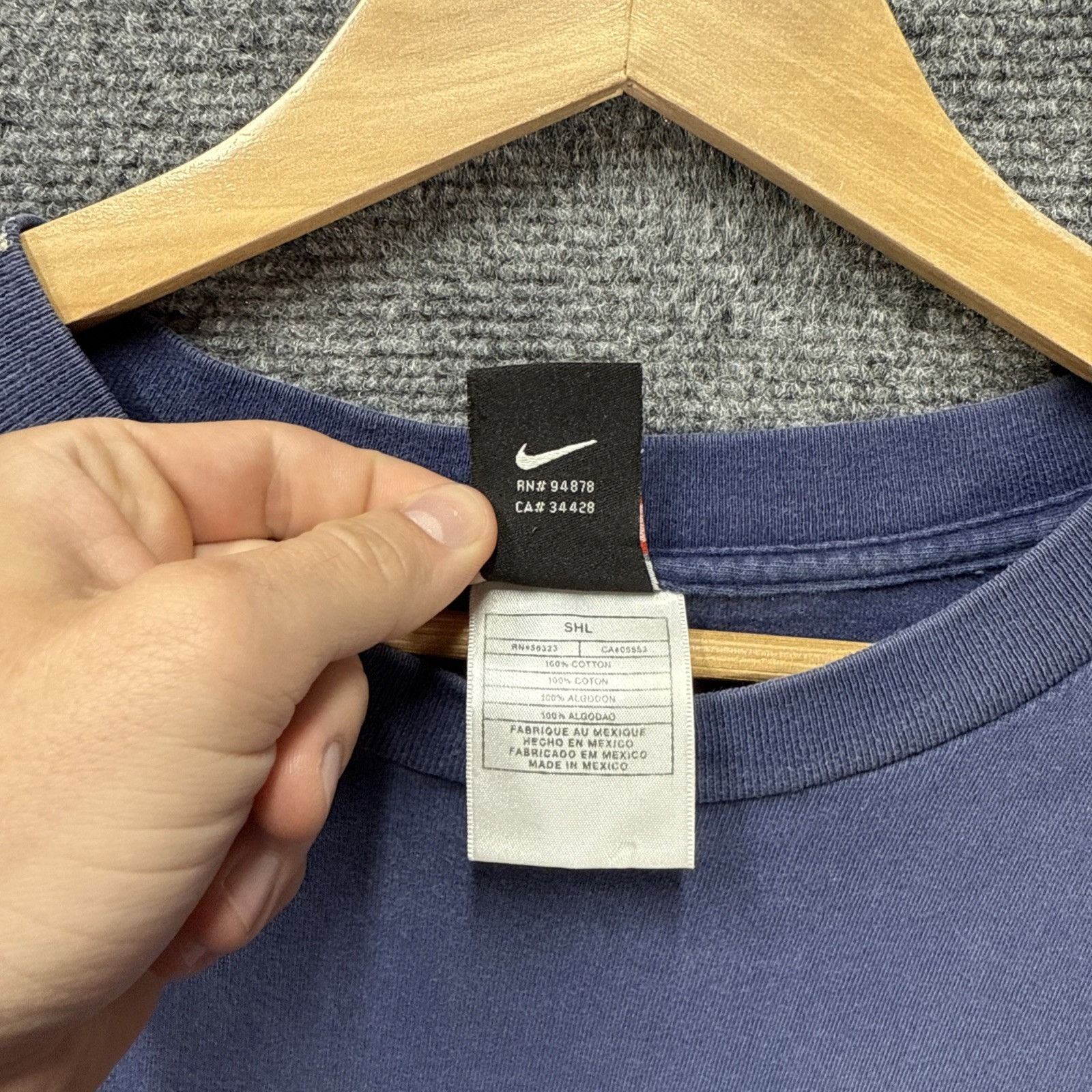 Nike ACG Vintage Nike Shirt Mens XL Navy 90s Air Scooter Skate ACG Size US XL / EU 56 / 4 - 6 Thumbnail