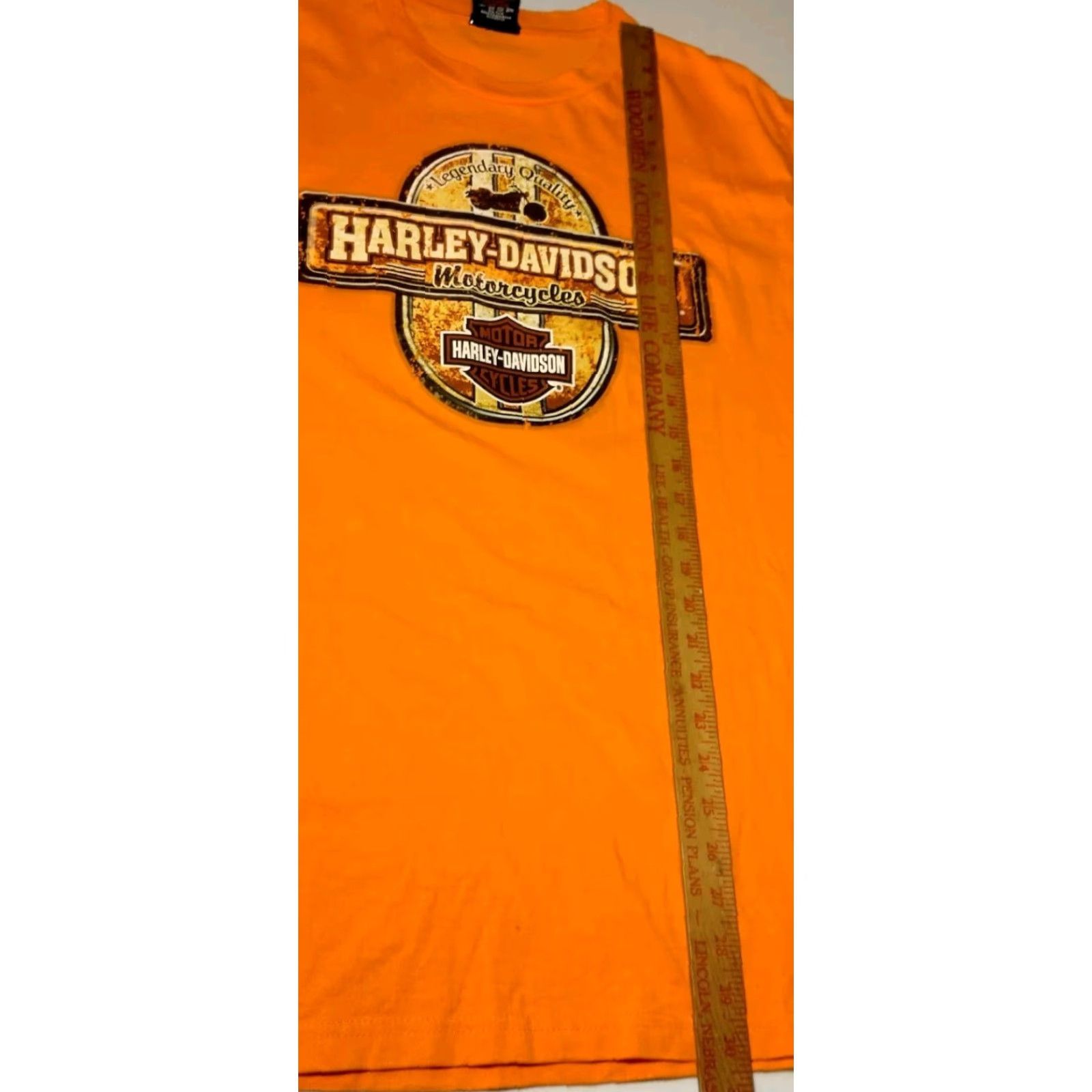 Harley Davidson VINTAGE Cox's Harley-Davidson Shirt Men L Orange Rock Hill SC Moto Harley T-Shirt Rock Hill South Carolina Biker Mens Size US L / EU 52-54 / 3 - 6 Thumbnail