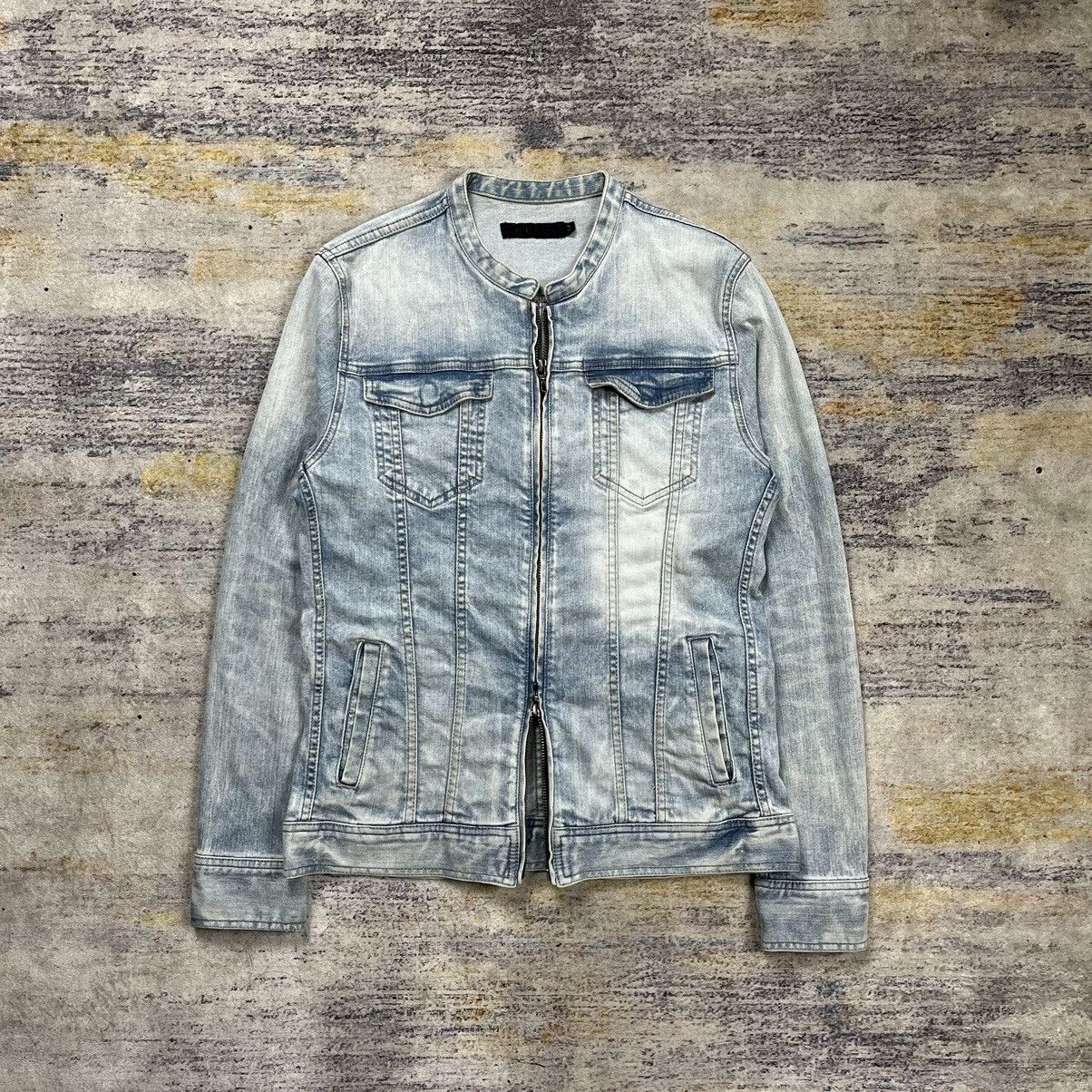 GOSTAR DE FUGA × If Six Was Nine × Le Grande Bleu (L.G.B.) Fuga riders double zipper washed collarless denim jacket Size US S / EU 44-46 / 1 - 1 Thumbnail