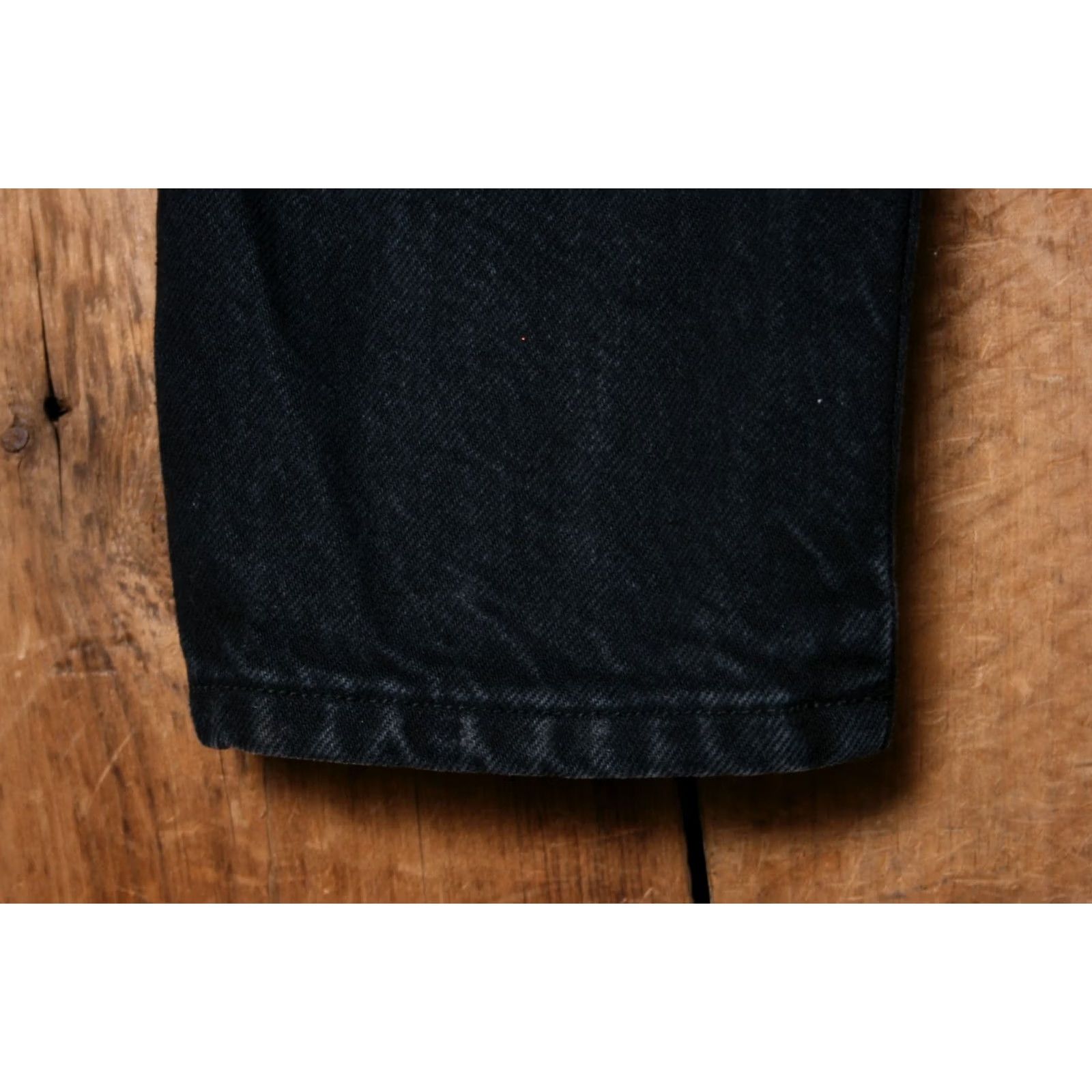 Vintage VINTAGE Bongo Jeans Women 25x29 Black Button Fly High Waisted Tapered 29 Inseam 100% Cotton Denim Boys? Size 42" / US 20 - 6 Thumbnail