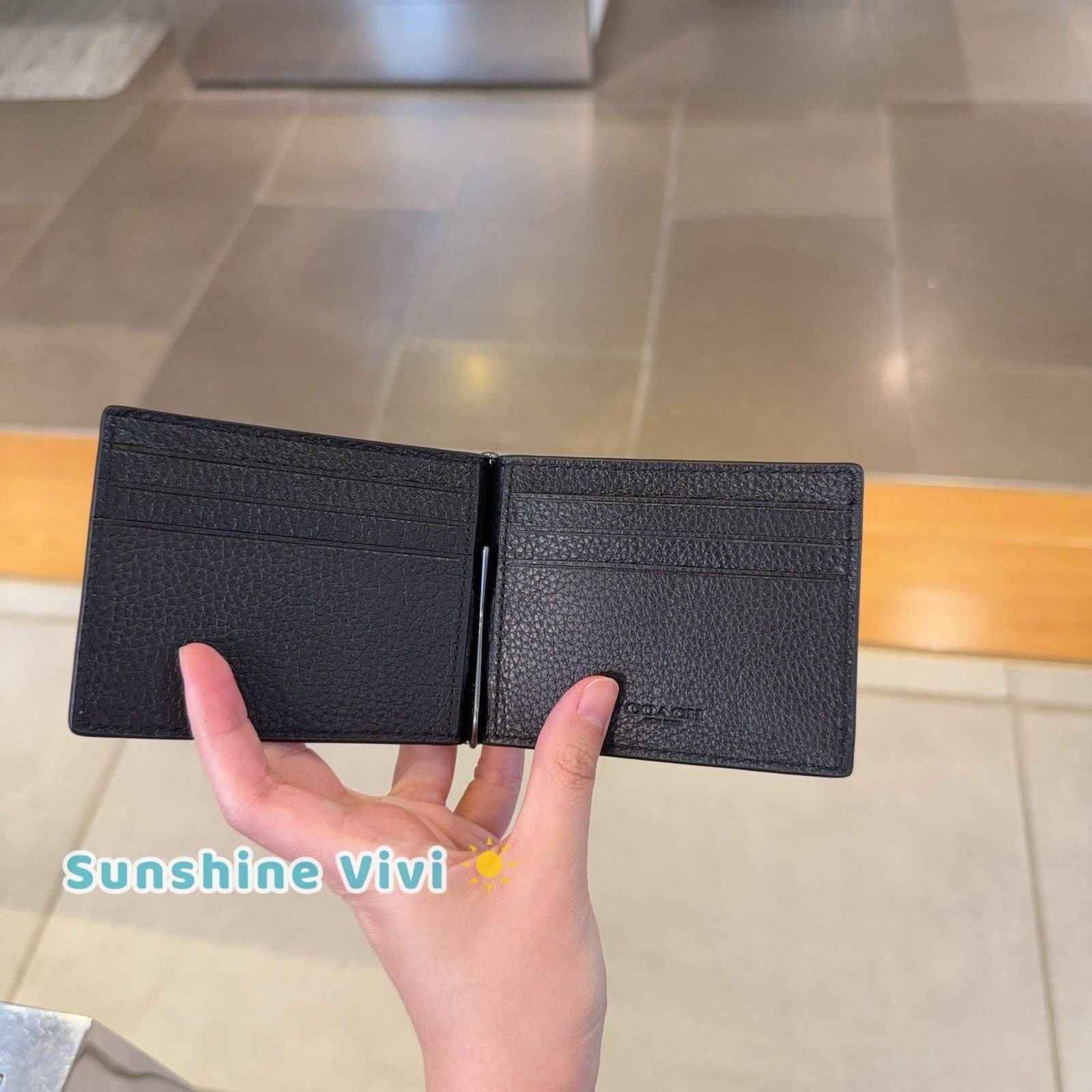 Coach NWT Coach Slim Money Clip Billfold Wallet CH090 Leather Size ONE SIZE - 4 Thumbnail