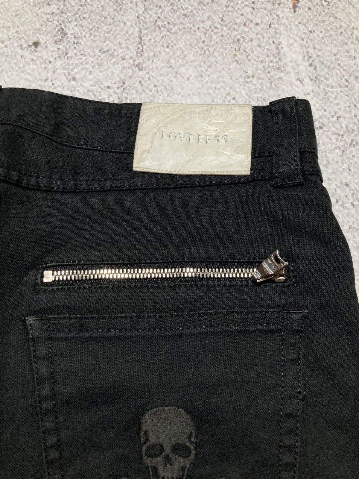 Japanese Brand 2000s Loveless Skull Patch Logo Punk Gothic Vkei Style Pants Size US 32 / EU 48 - 8 Thumbnail