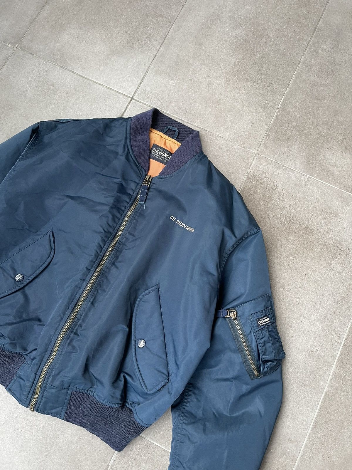 Chevignon VIntage Chevignon MA1 Military Navy Bomber Jacket Size US M / EU 48-50 / 2 - 8 Thumbnail
