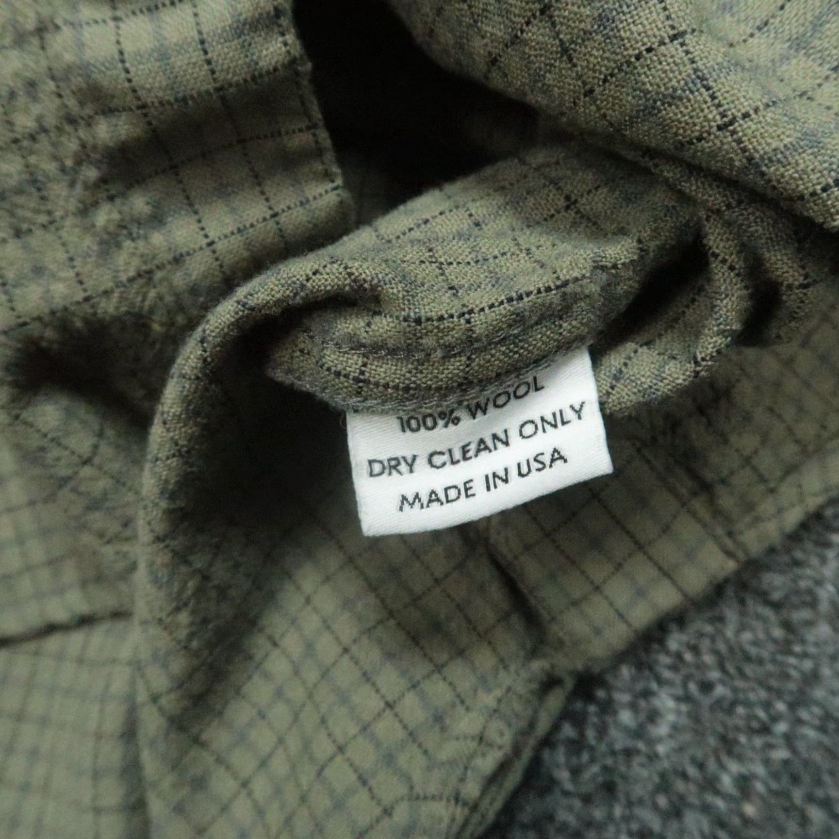 Gustin Gustin Shirt Men L Green Plaid Long Sleeve 100% Wool Button Up Size US L / EU 52-54 / 3 - 4 Thumbnail
